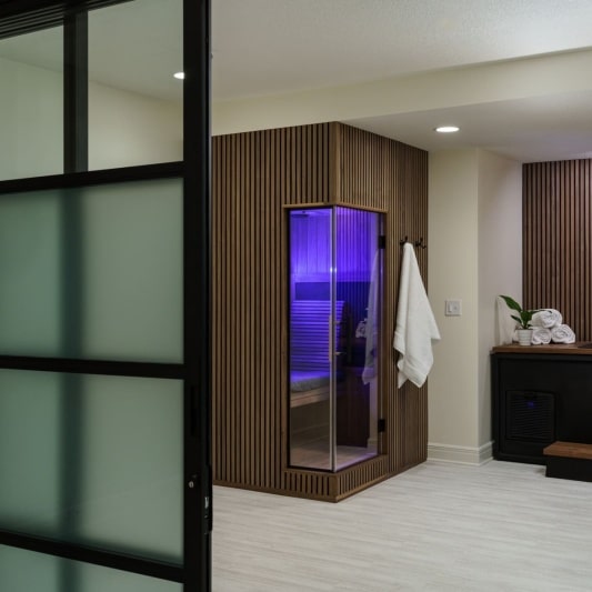 sleek wellness room