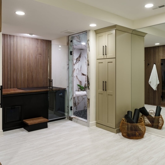 sleek wellness room