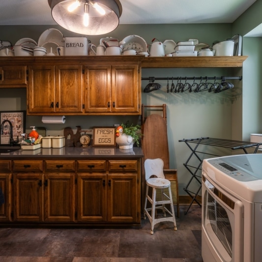 traditional laundry room