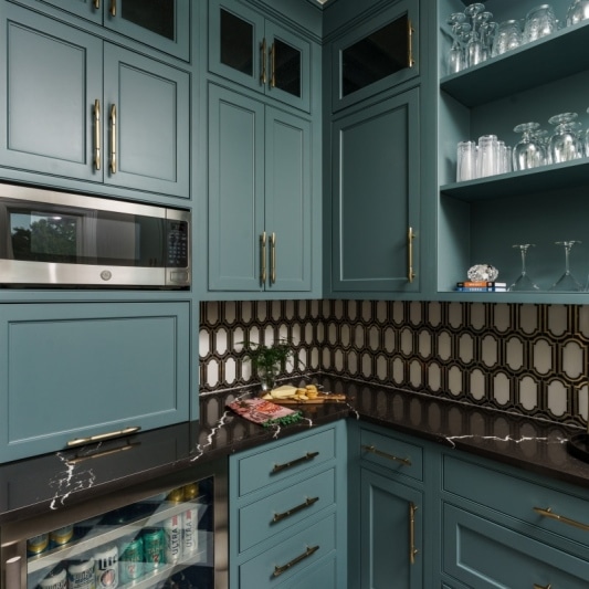 art deco moody glam inspired butlers pantry