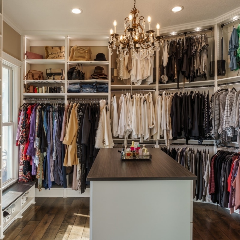 Luxury walk-in closet