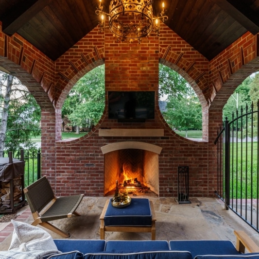 covered porch addition with traditional elements and italian inspiration