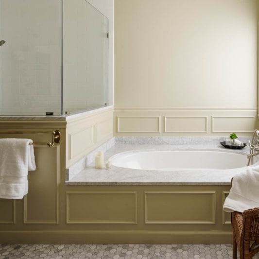 Classic charm primary bath remodel