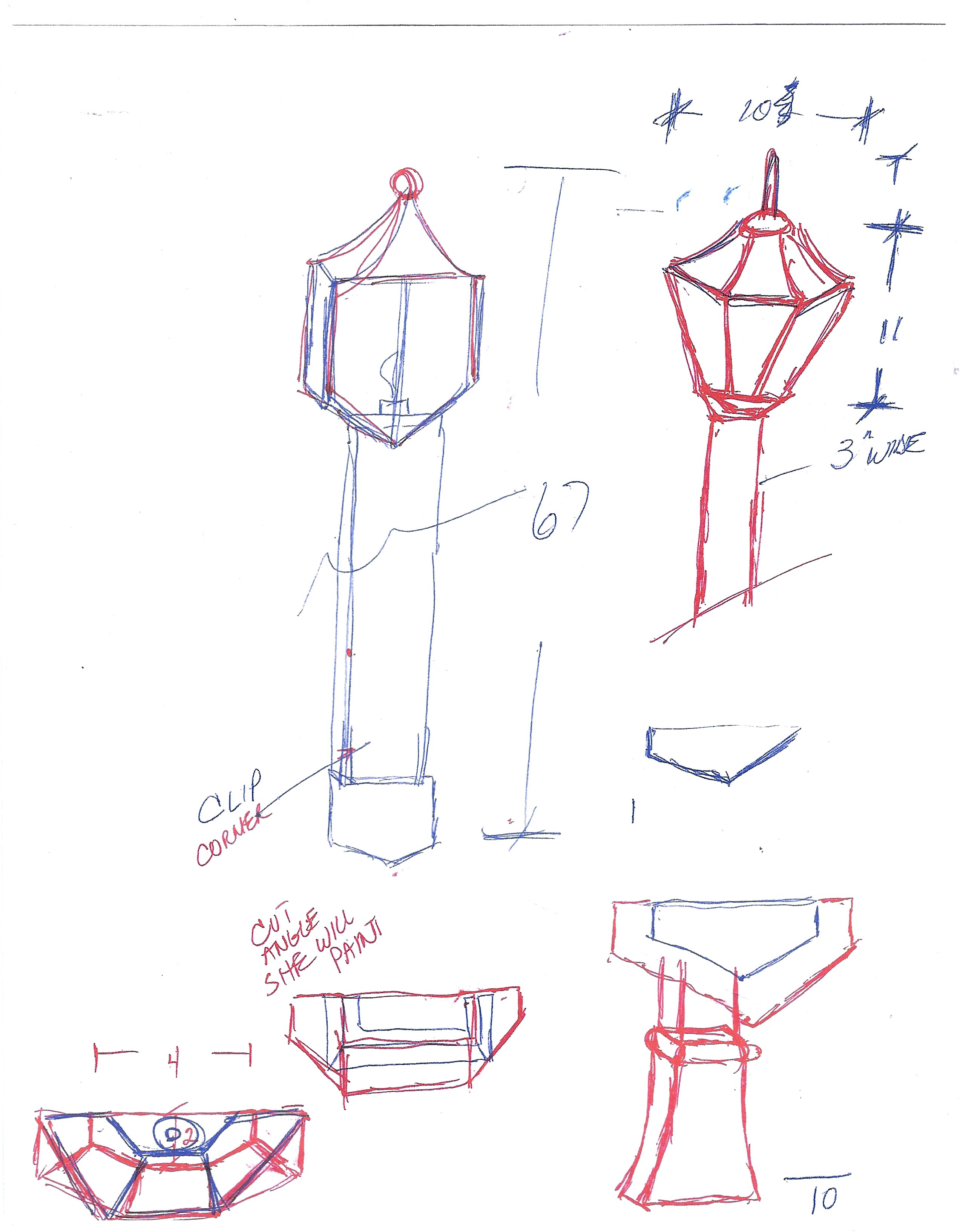 Donna's lamppost drawing