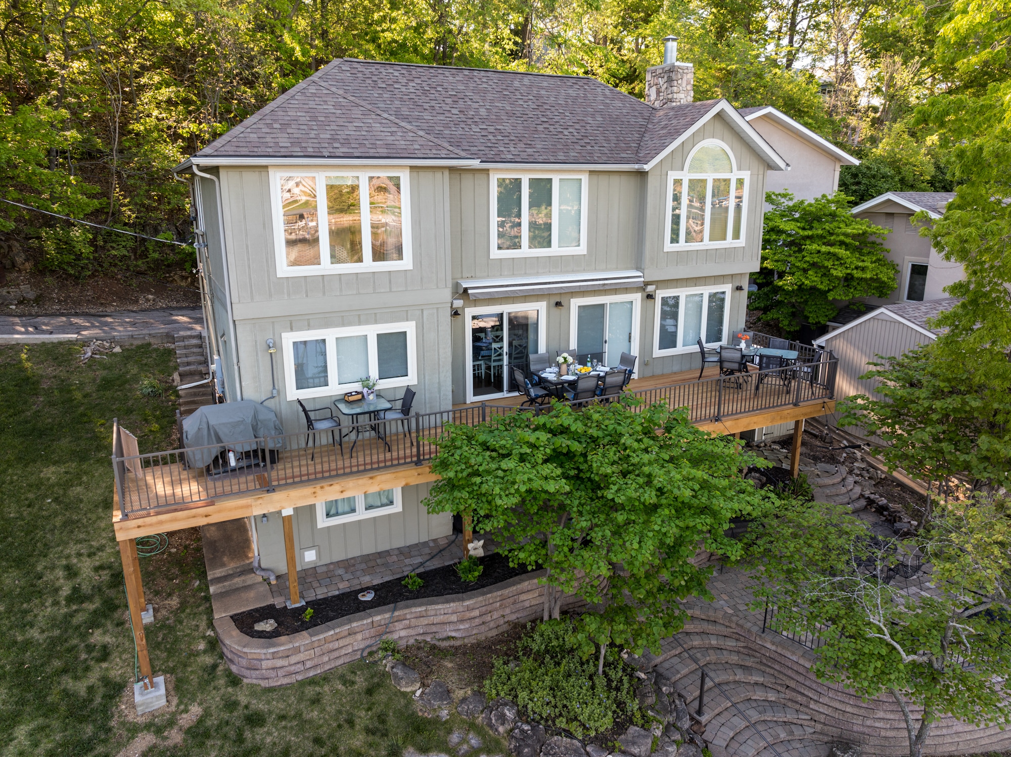 Large view of remodeled deck