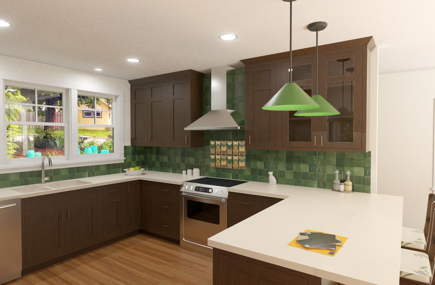 Kansas City kitchen remodel rendering