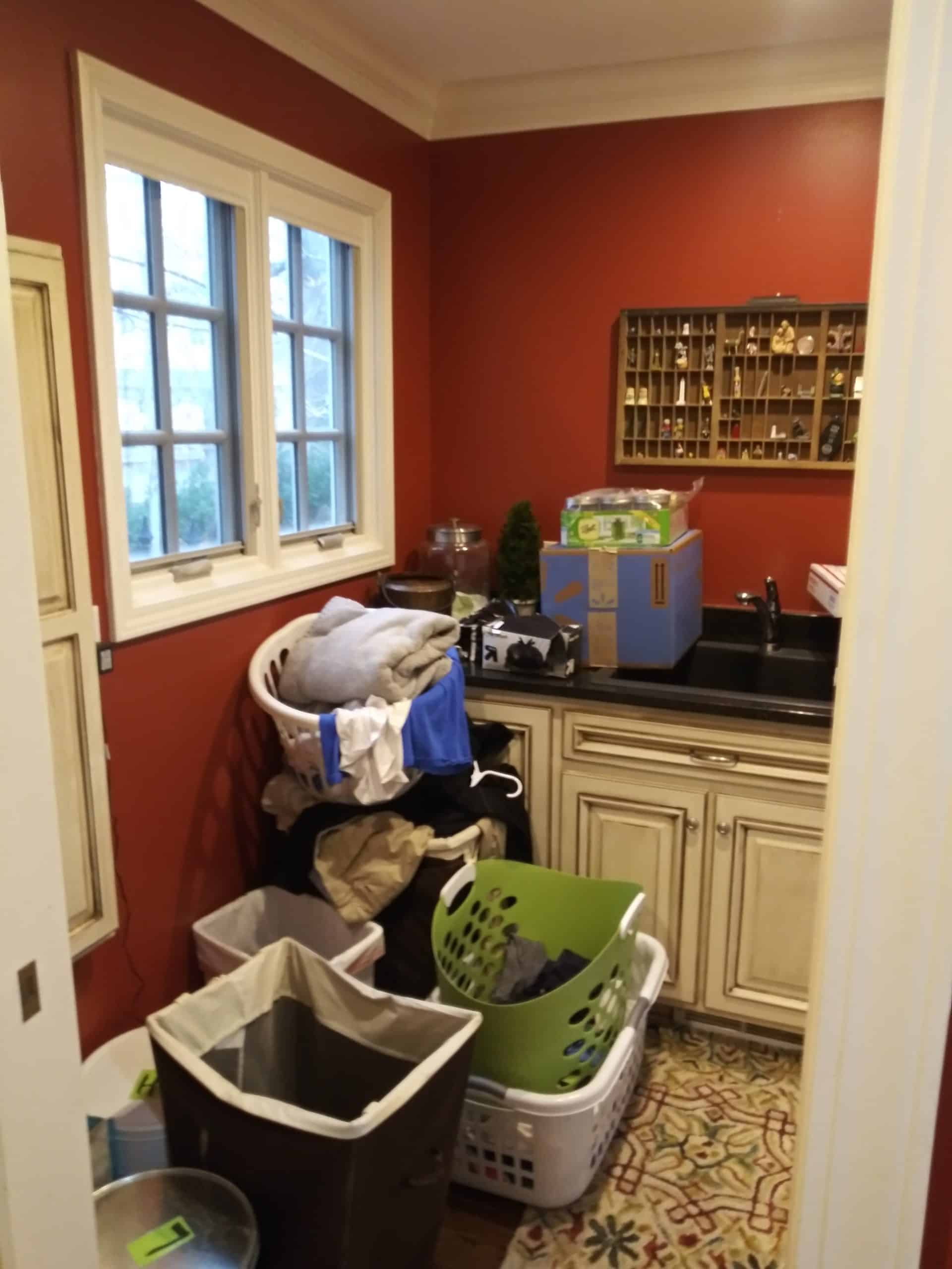 Mission Hills mudroom before