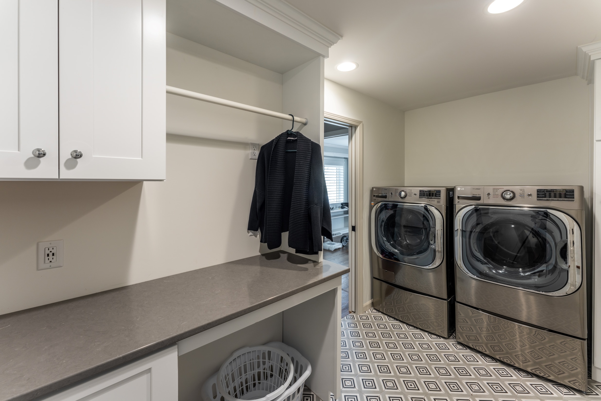 Leawood laundry/mudroom after remodel