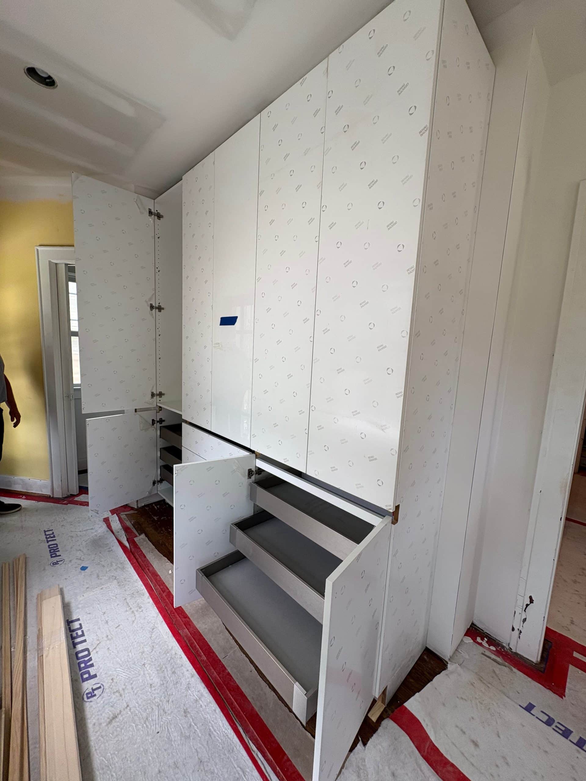 custom floor to ceiling cabinets for pantry storage in our brookside kitchen remodel project 