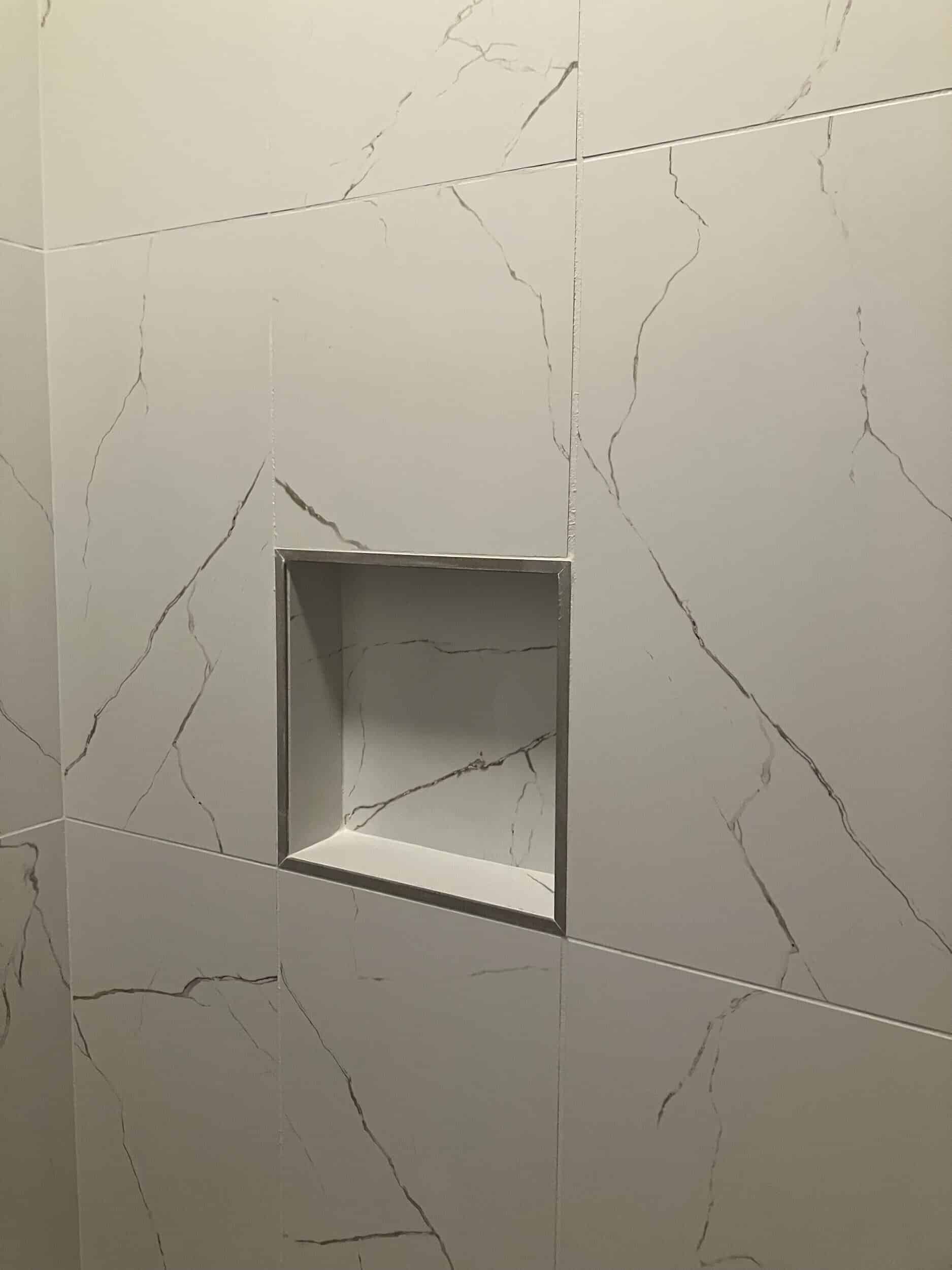 grout for shower niche