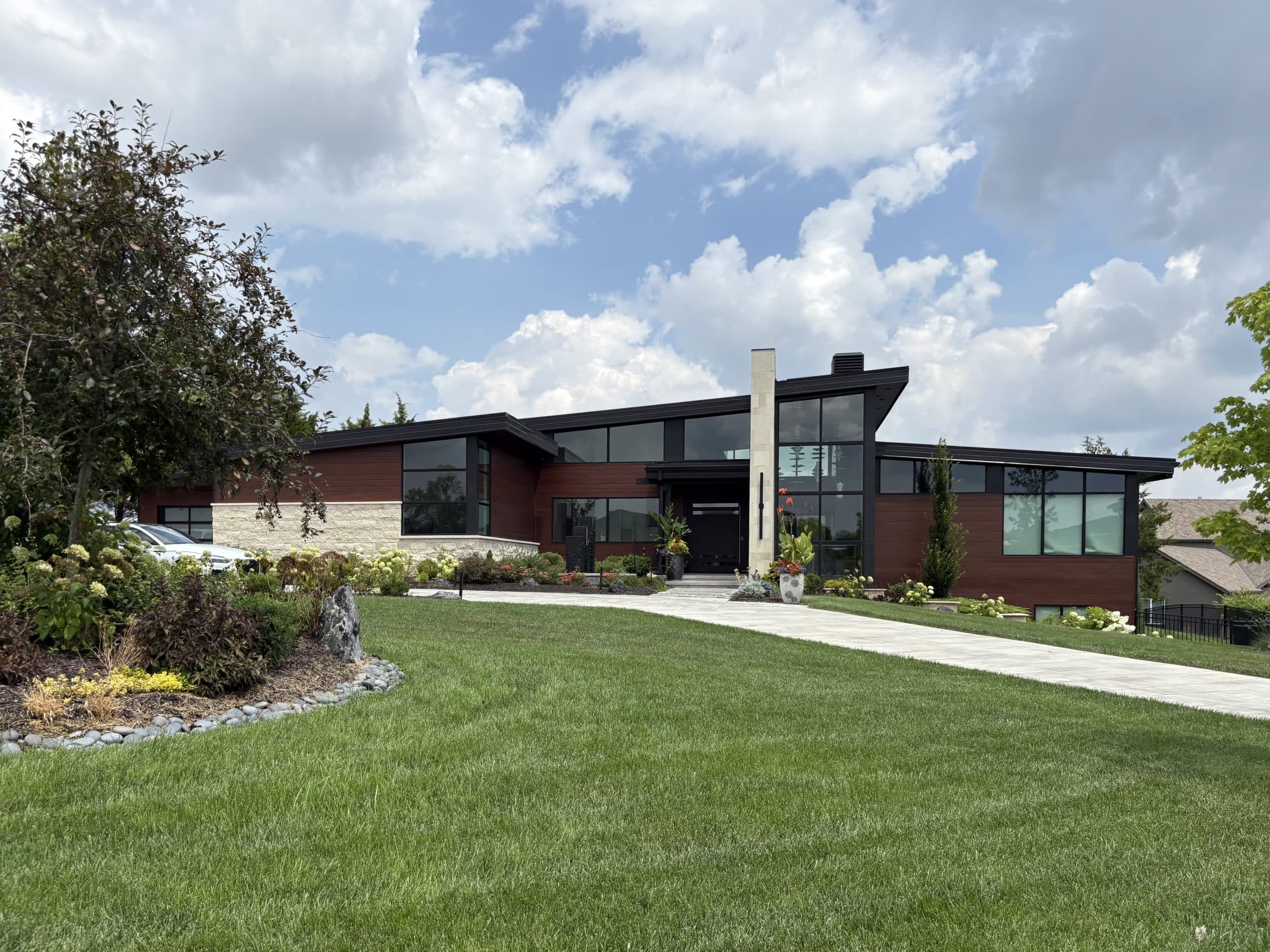 new house modern sleeek contemporary kc