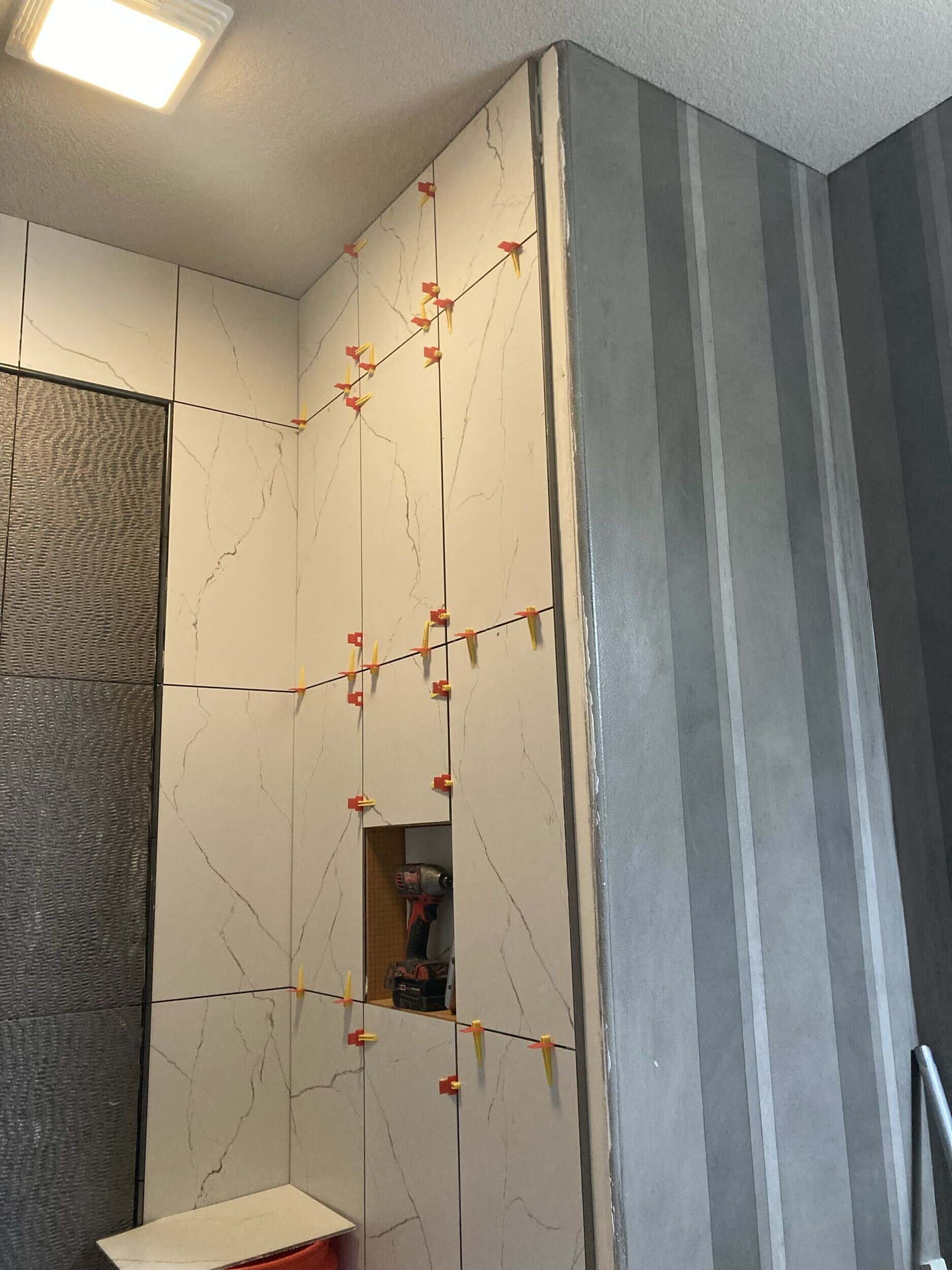 shower tile on walls
