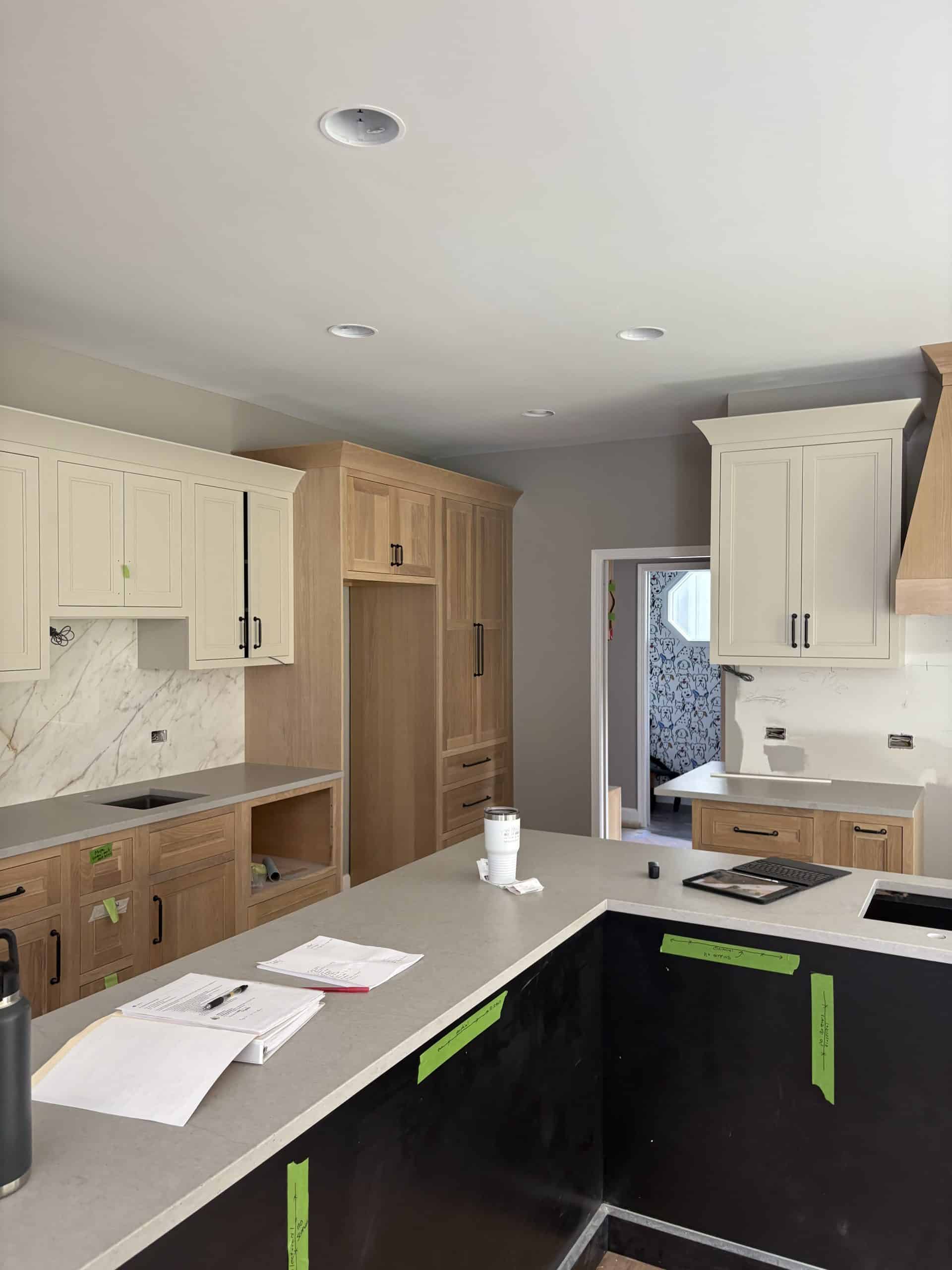 counters installed on the new cabinets