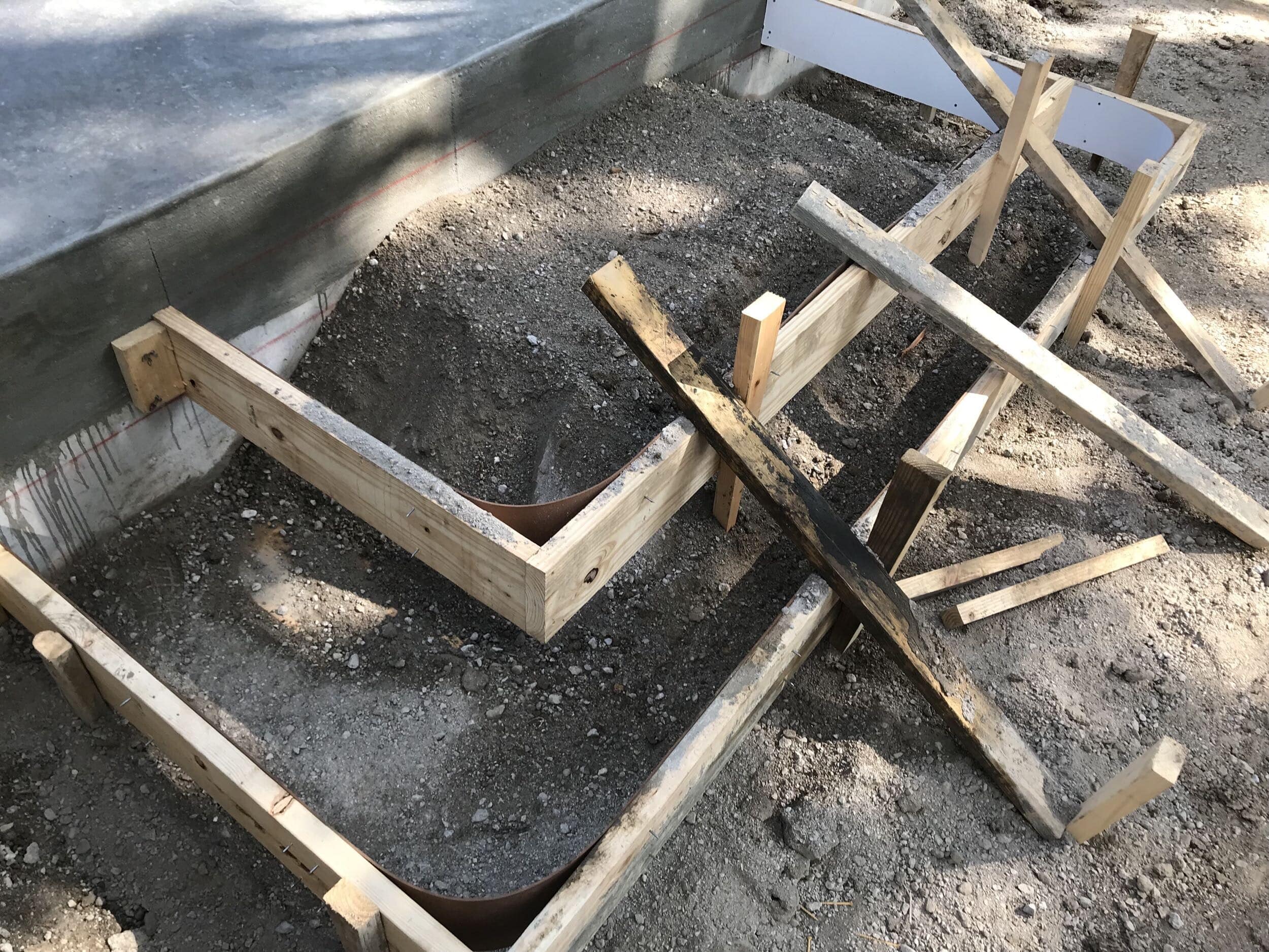 framing for concrete pouring