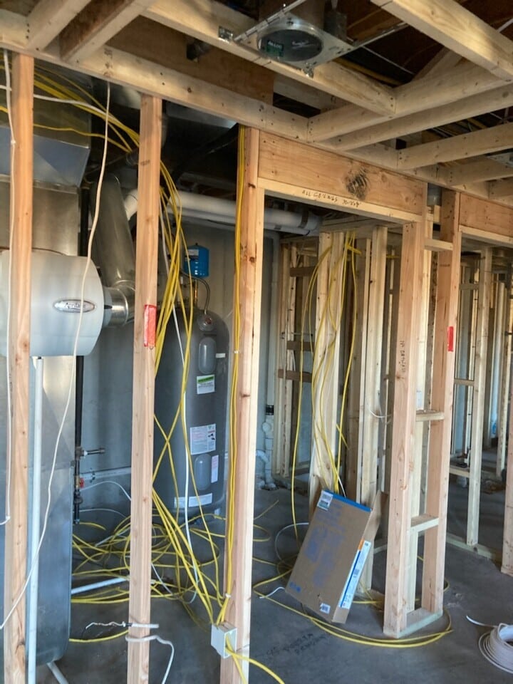 electrical rough in wires