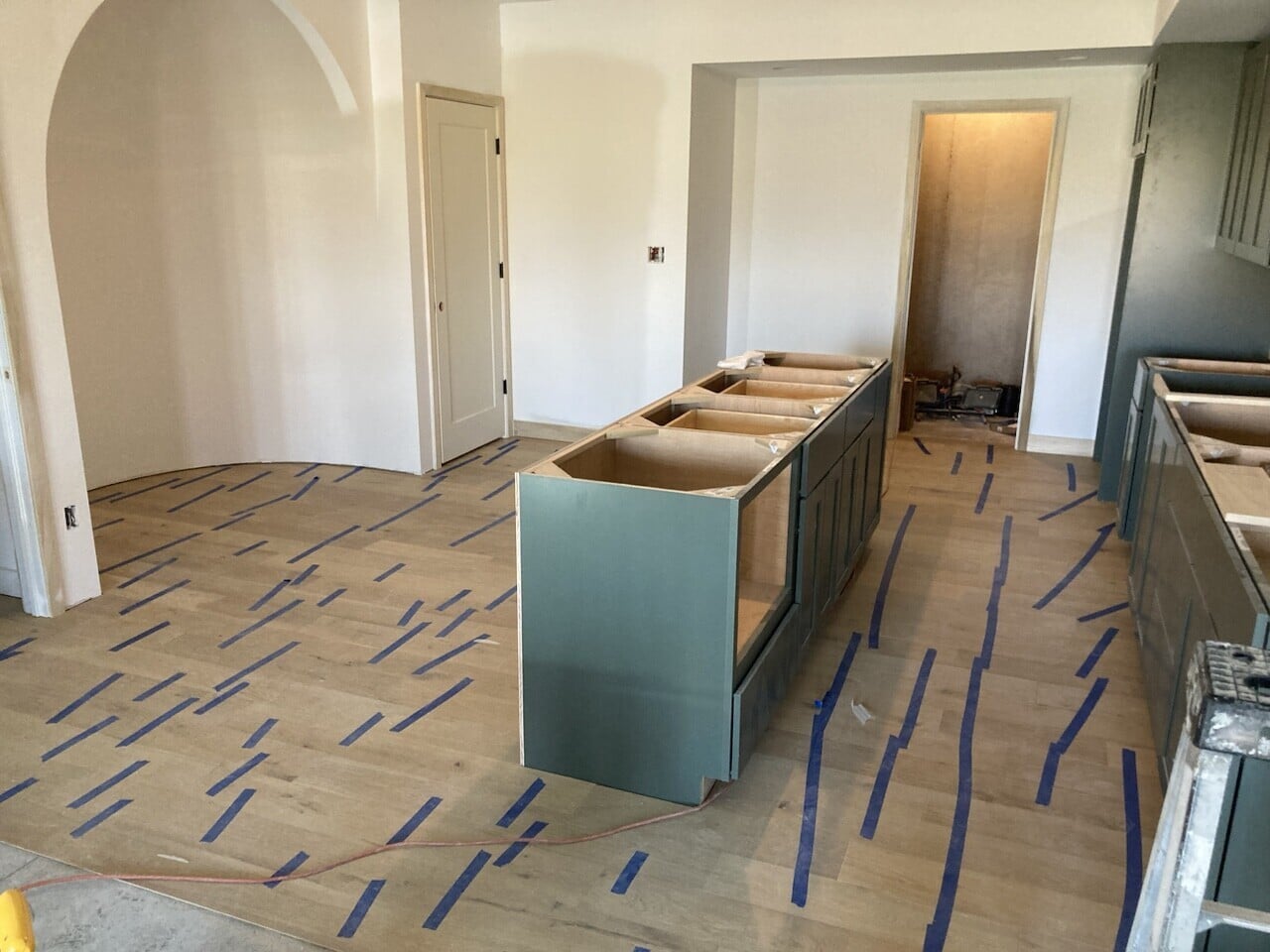 hardwoods going in basement