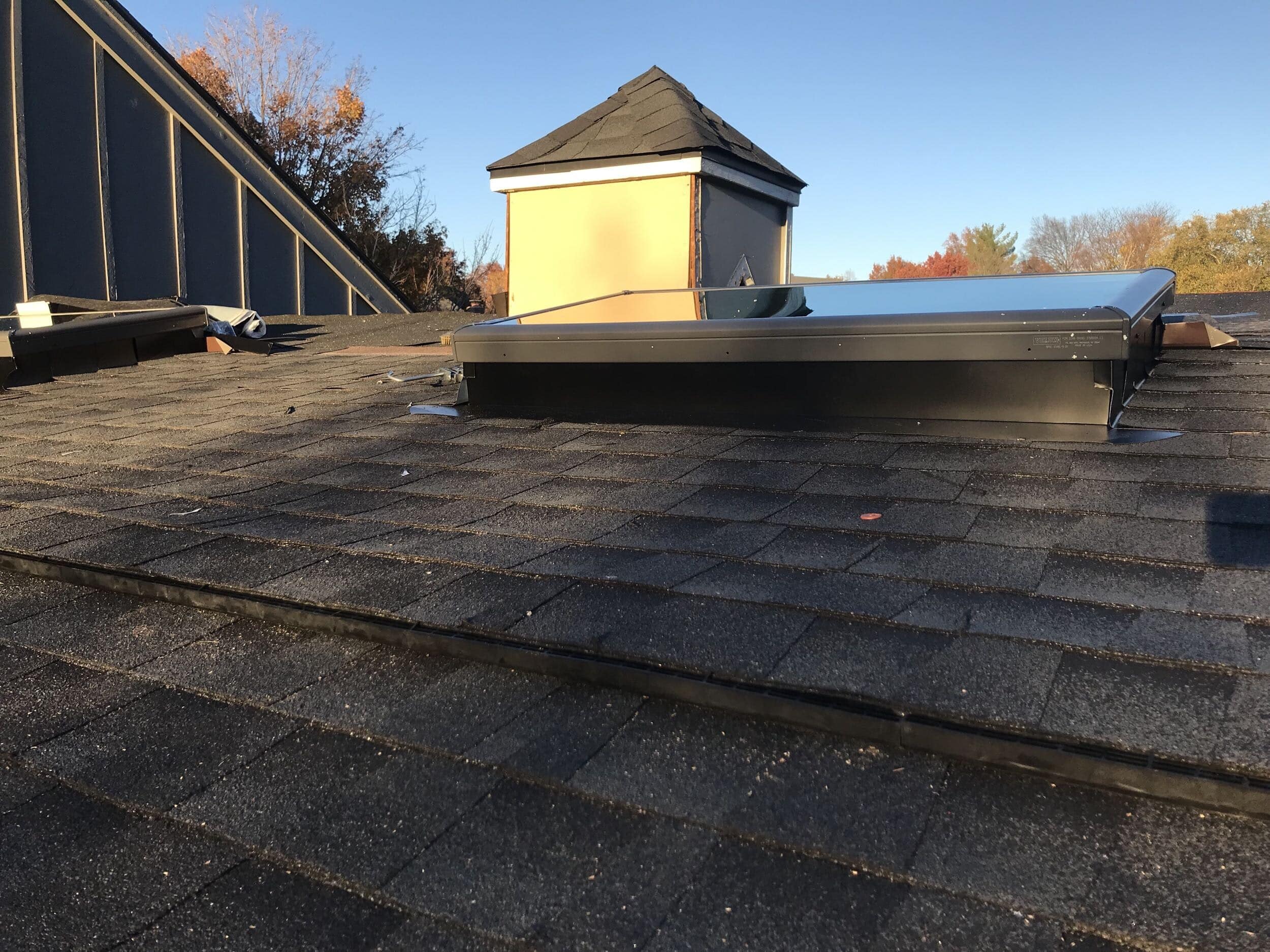 new roofline and skylight exterior