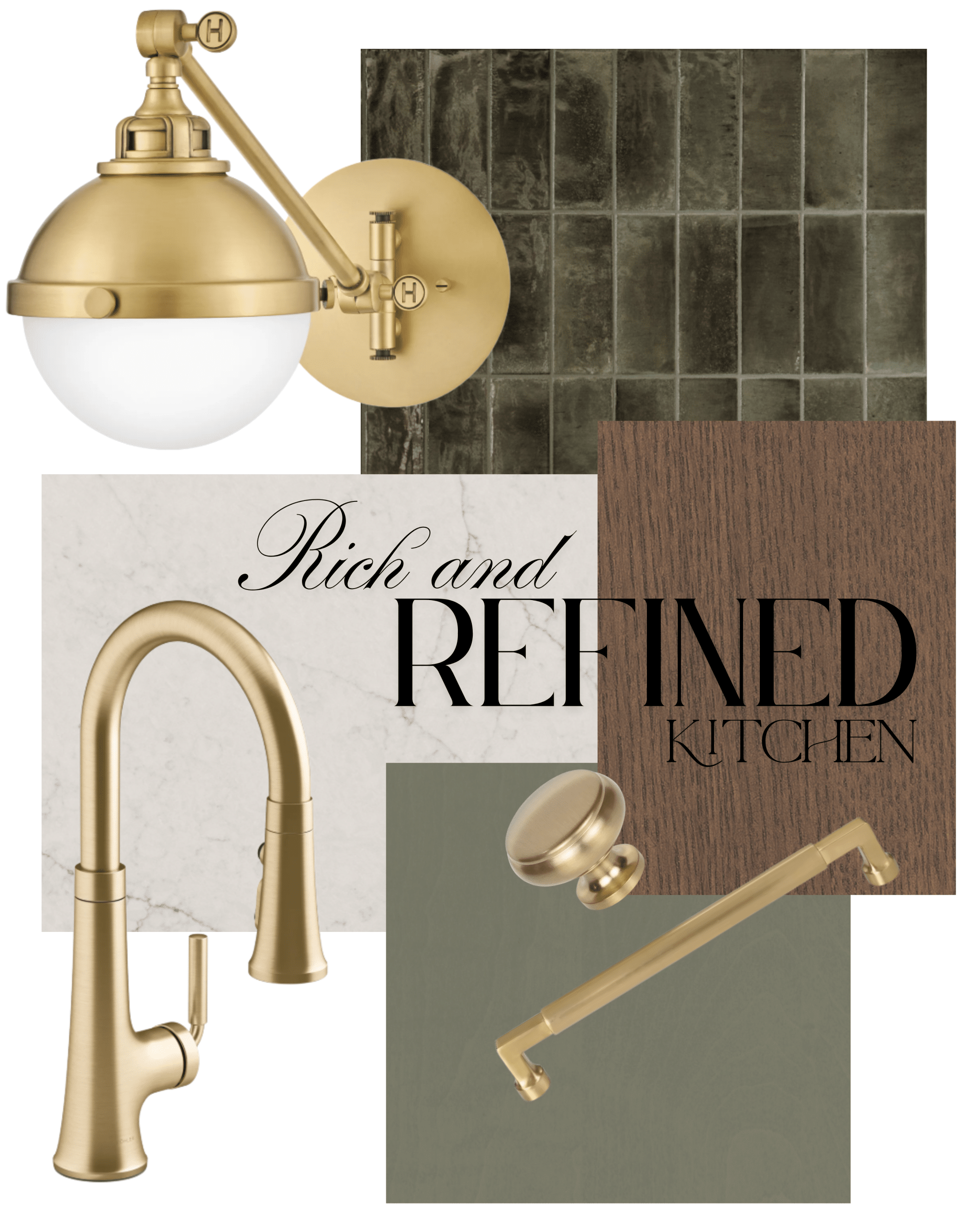 design selection mood board for the new kitchen in overland park ks