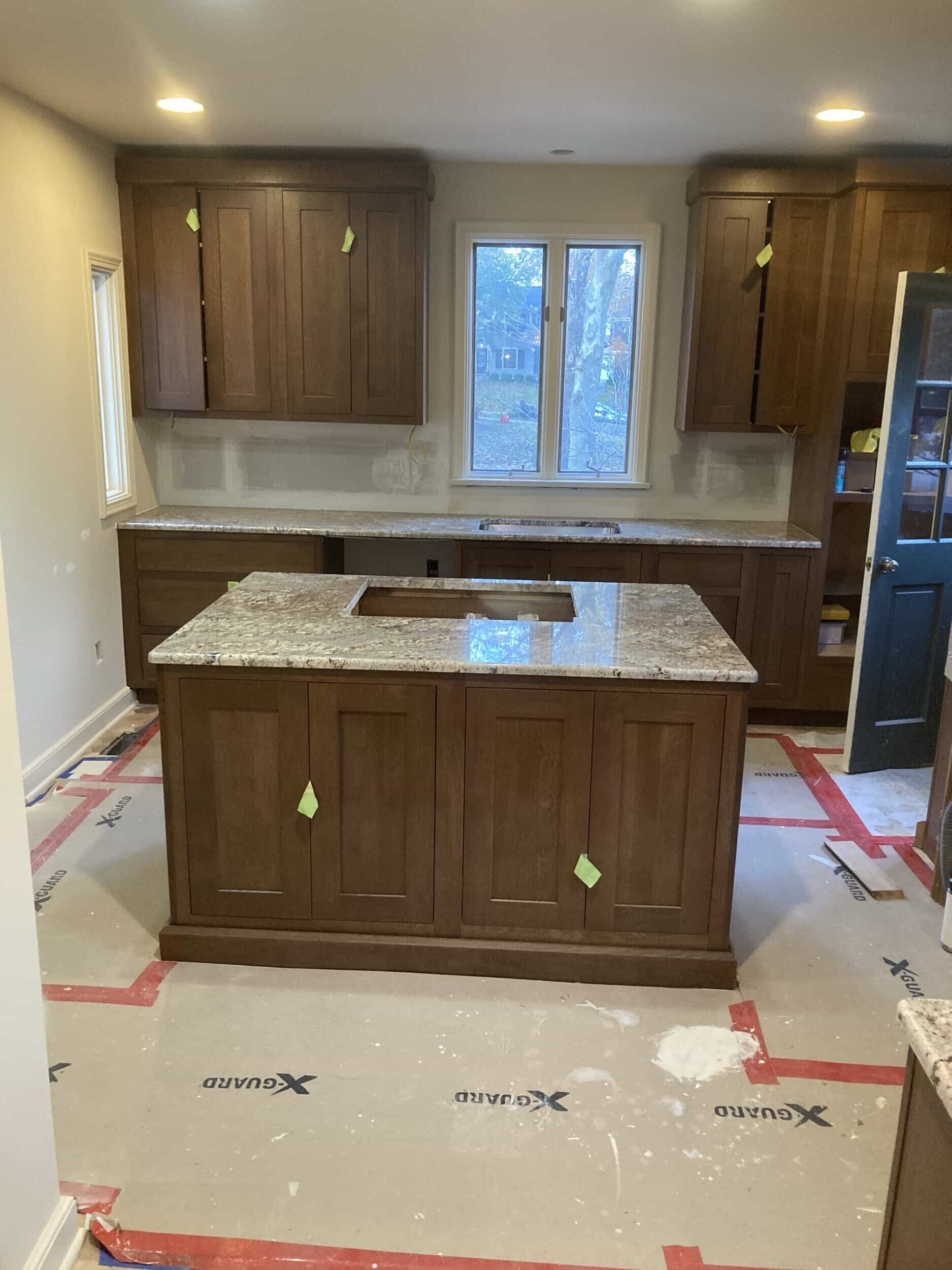 counters installed in kitchen remodel in armour hills