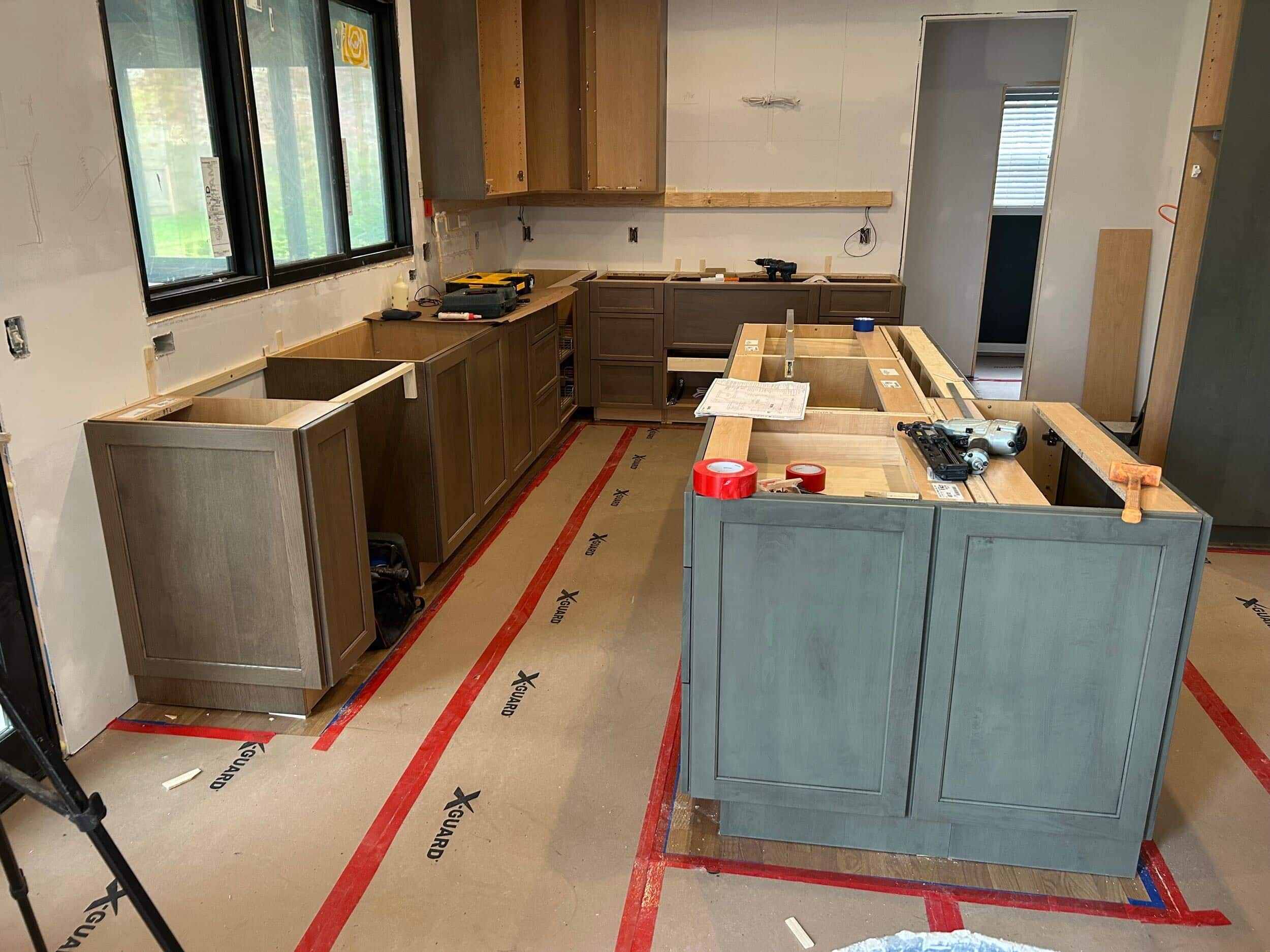 cabinets installed in overland park kitchen remodel with schloegel design remodel