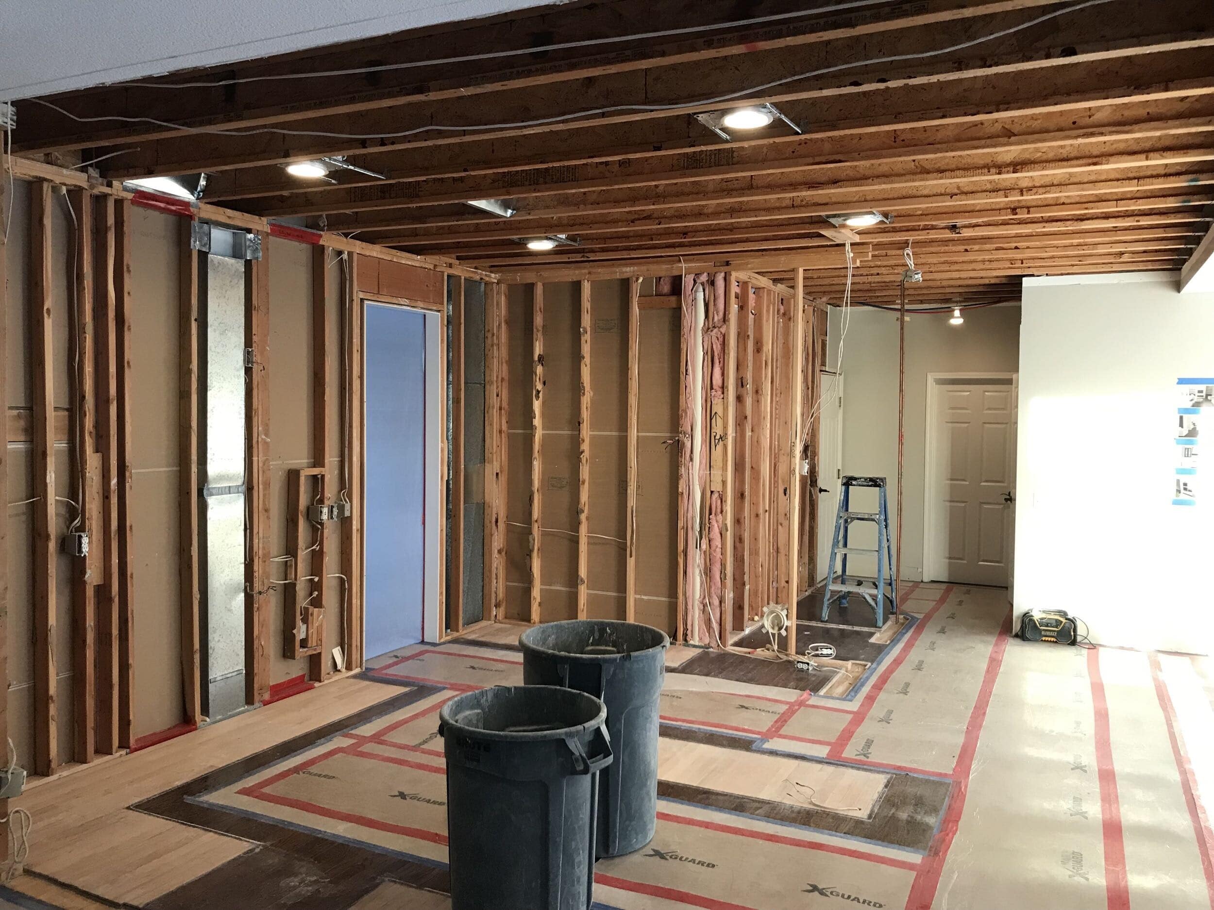 demo open floor plan