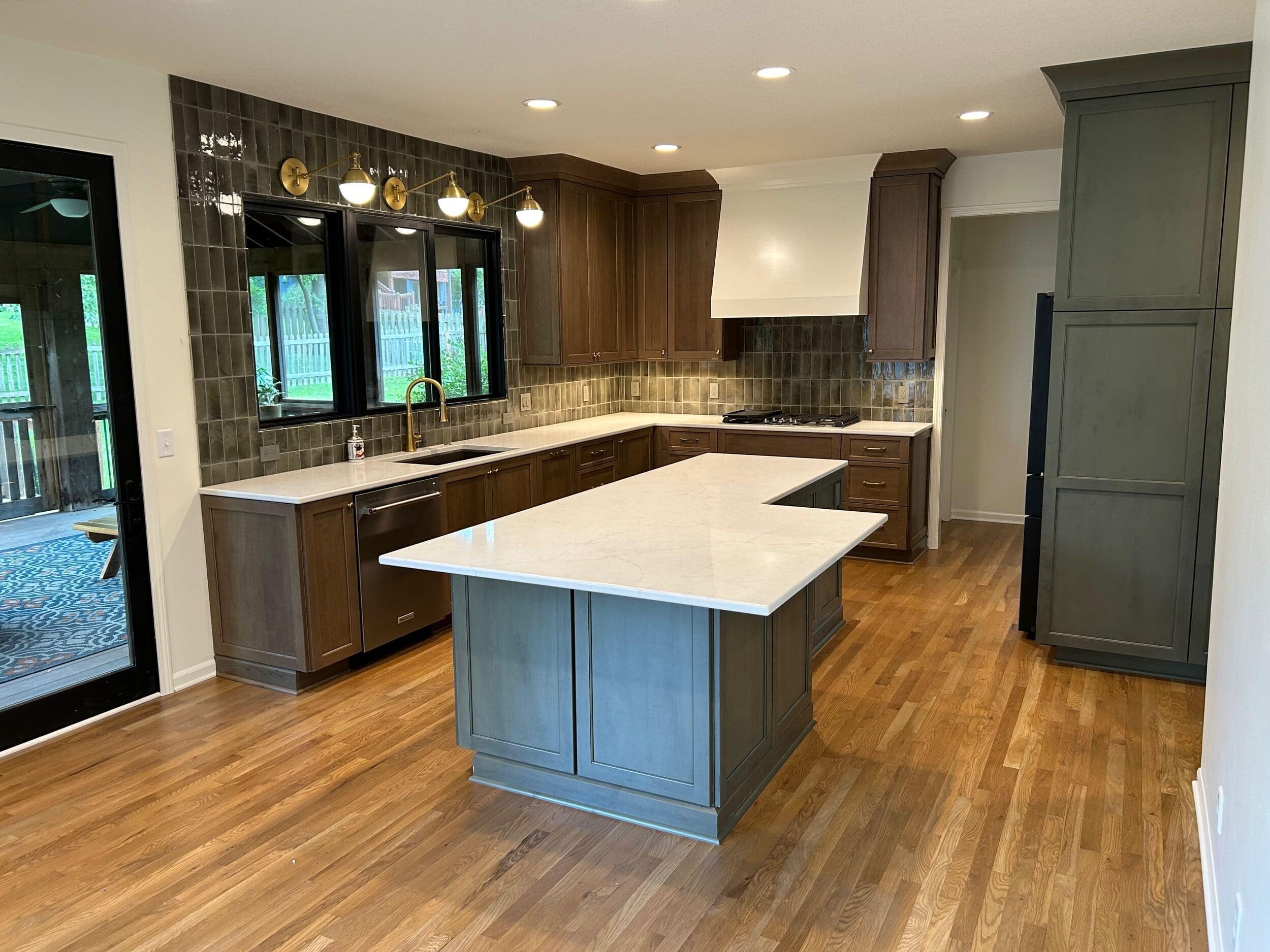 all hardware and fixtures installed in this overland park ks kitchen remodel done by schloegel design remodel