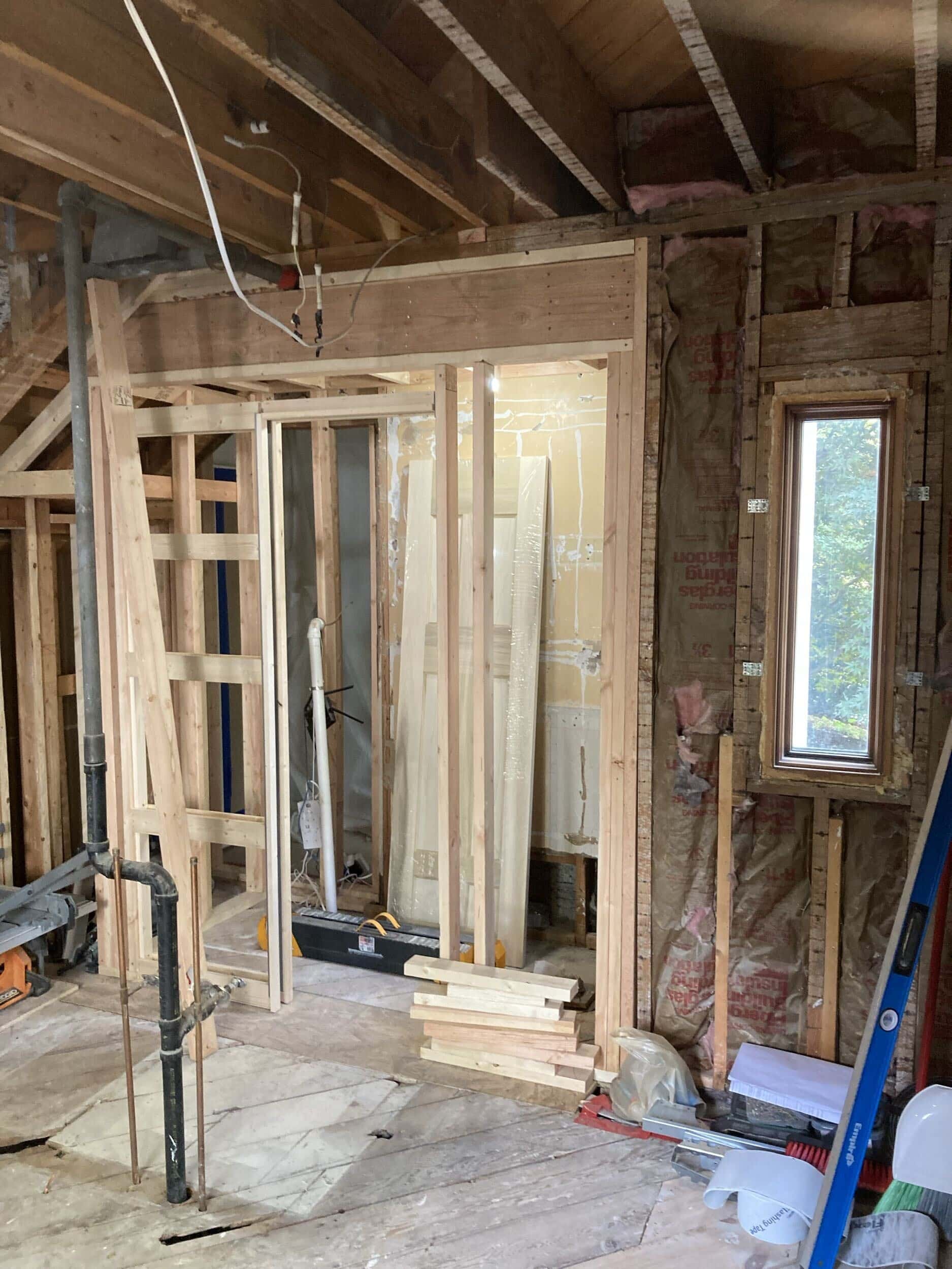 framing for new powder