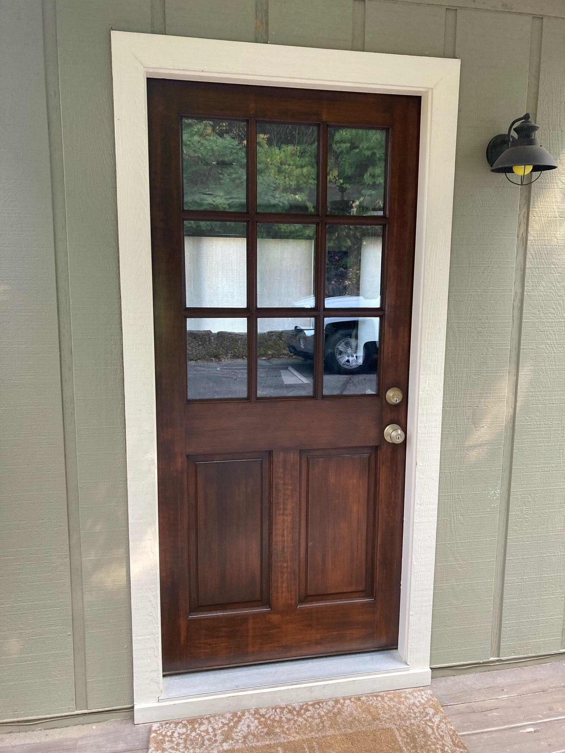 front door after handyman refresh