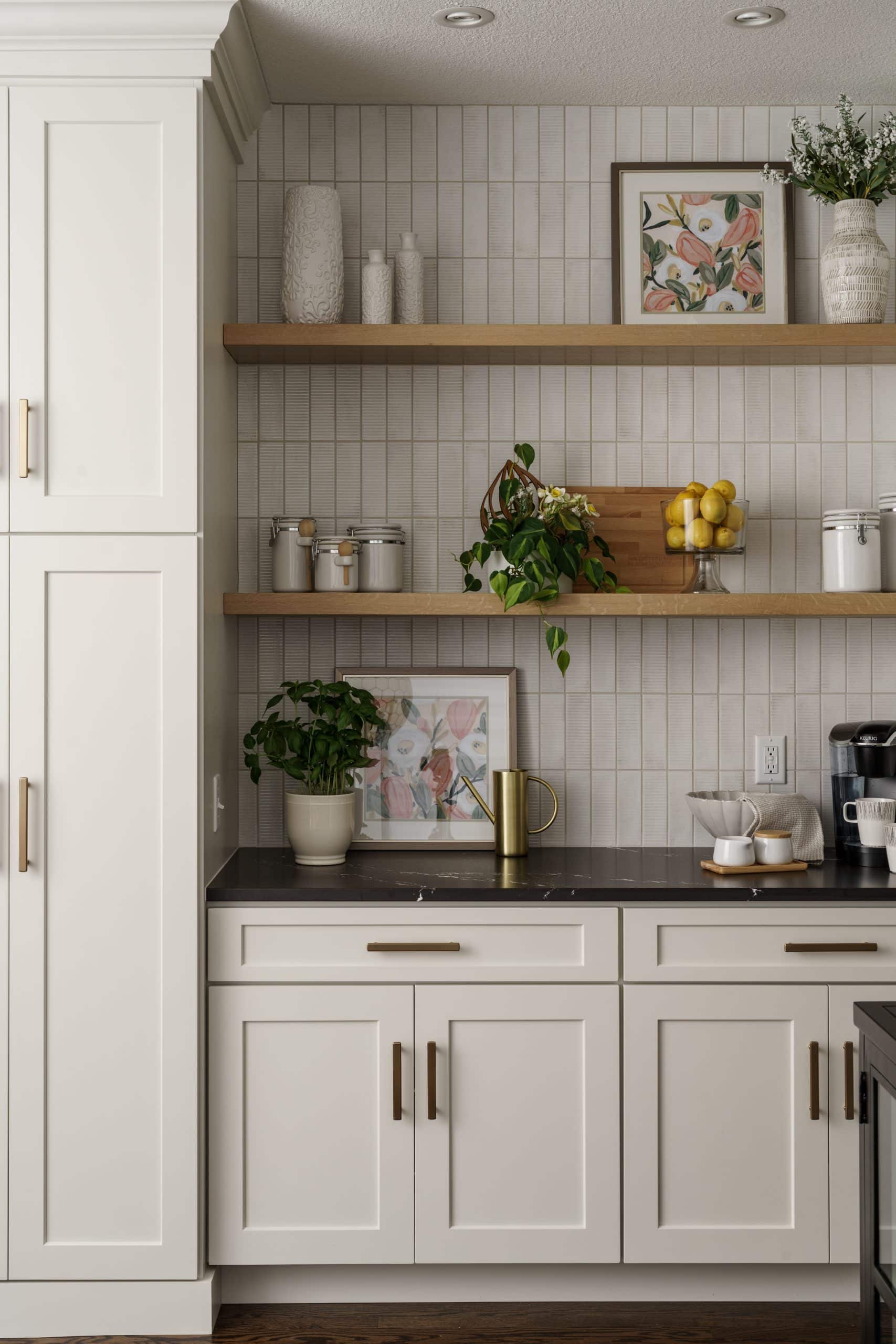 kitchen cabinet storage details in this modern leawood main floor remodel