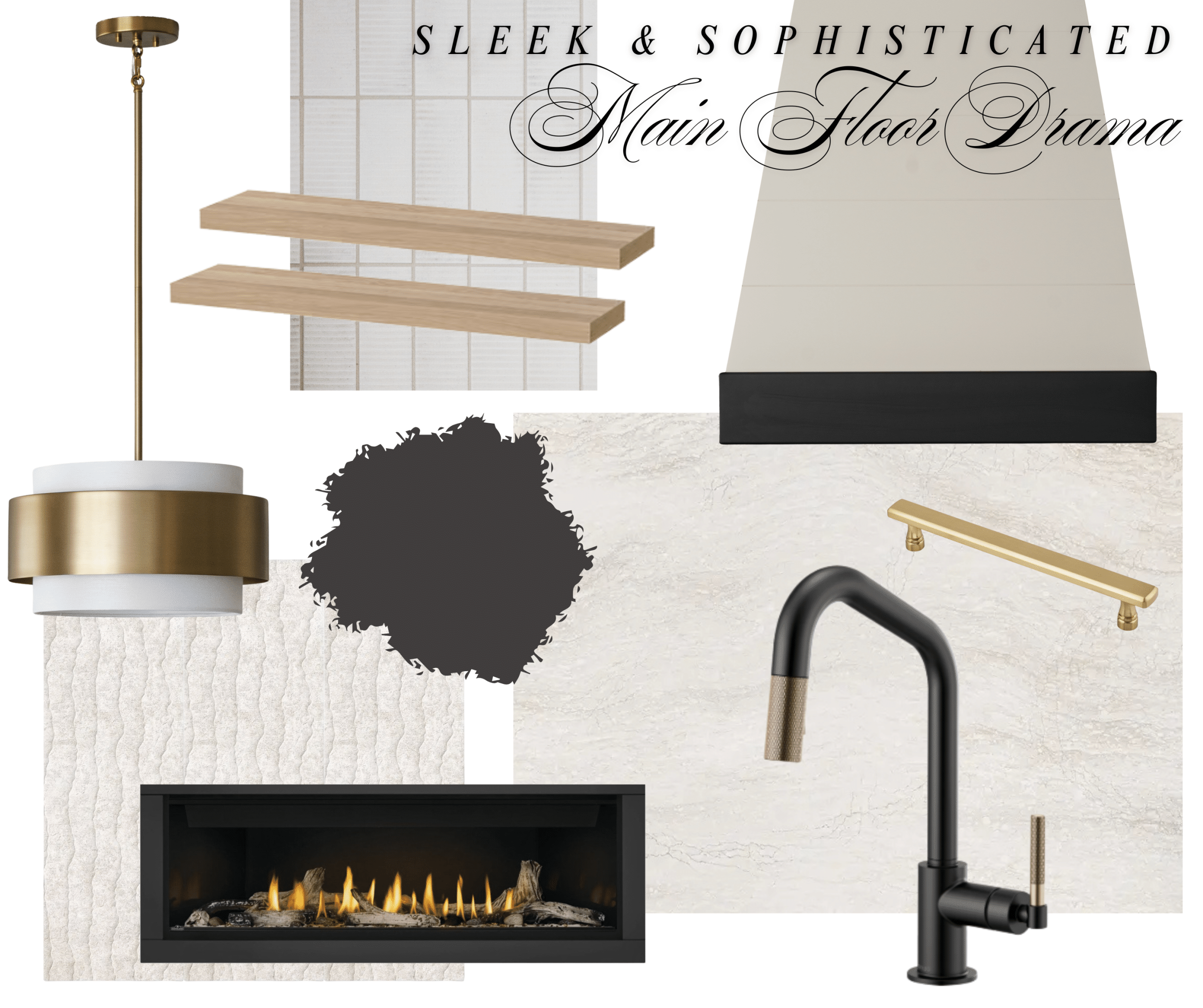 modern glam leawood kitchen design details