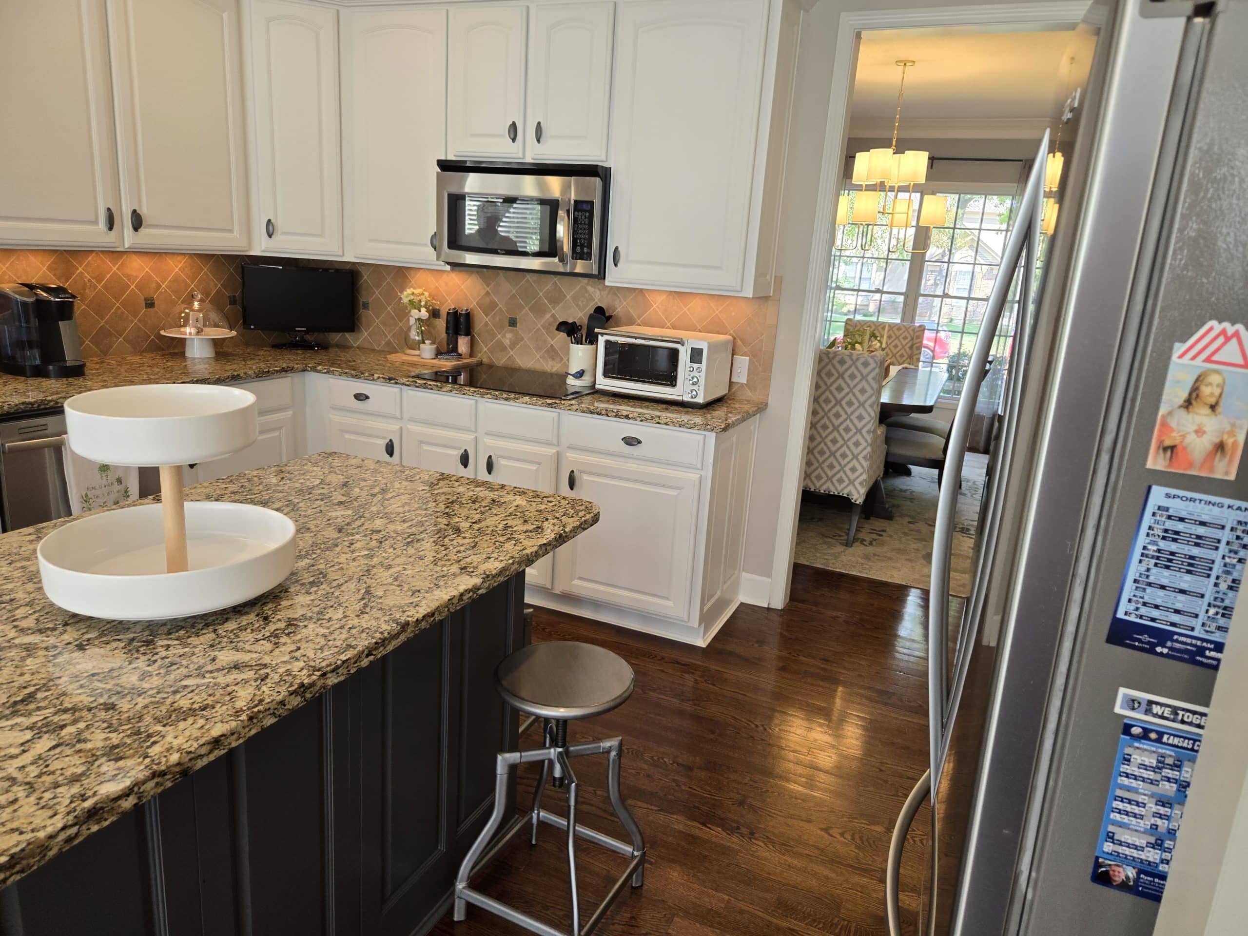 other angle of kitchen before