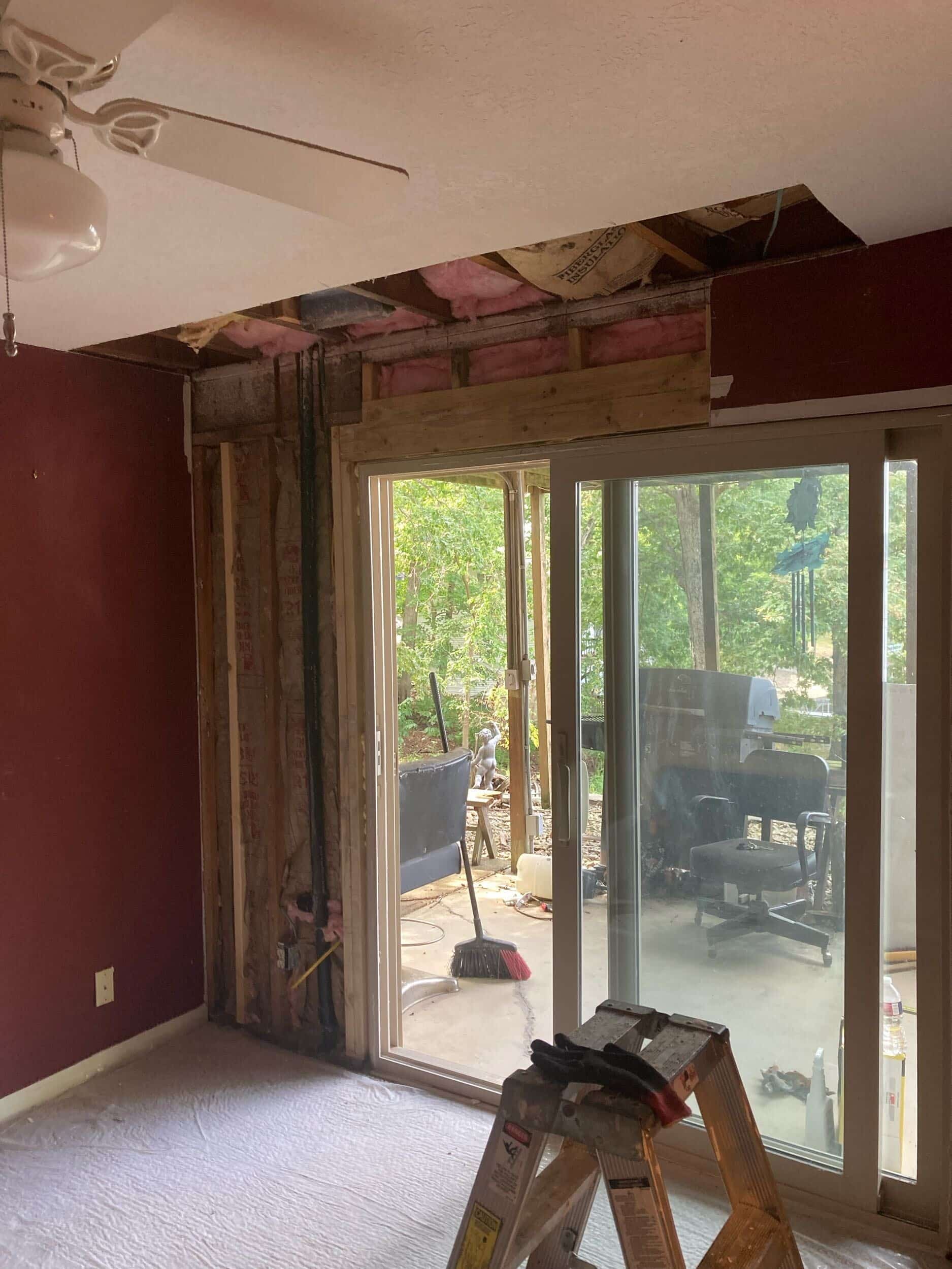 repairing water damage at lake house