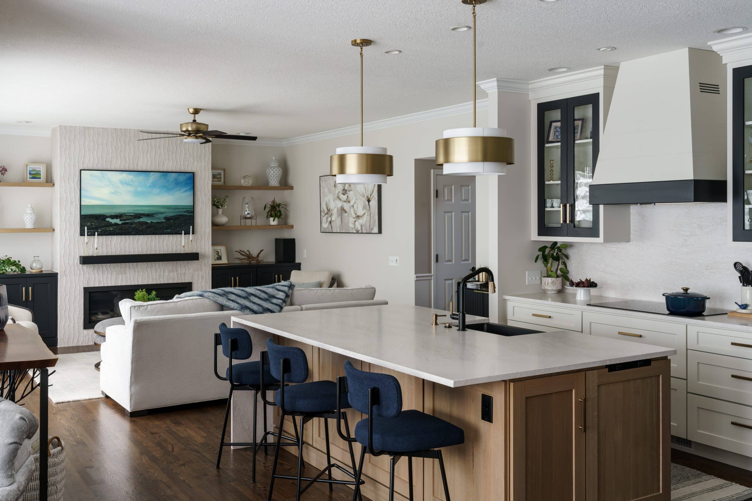 modern glam classic leawood home remodel in kansas