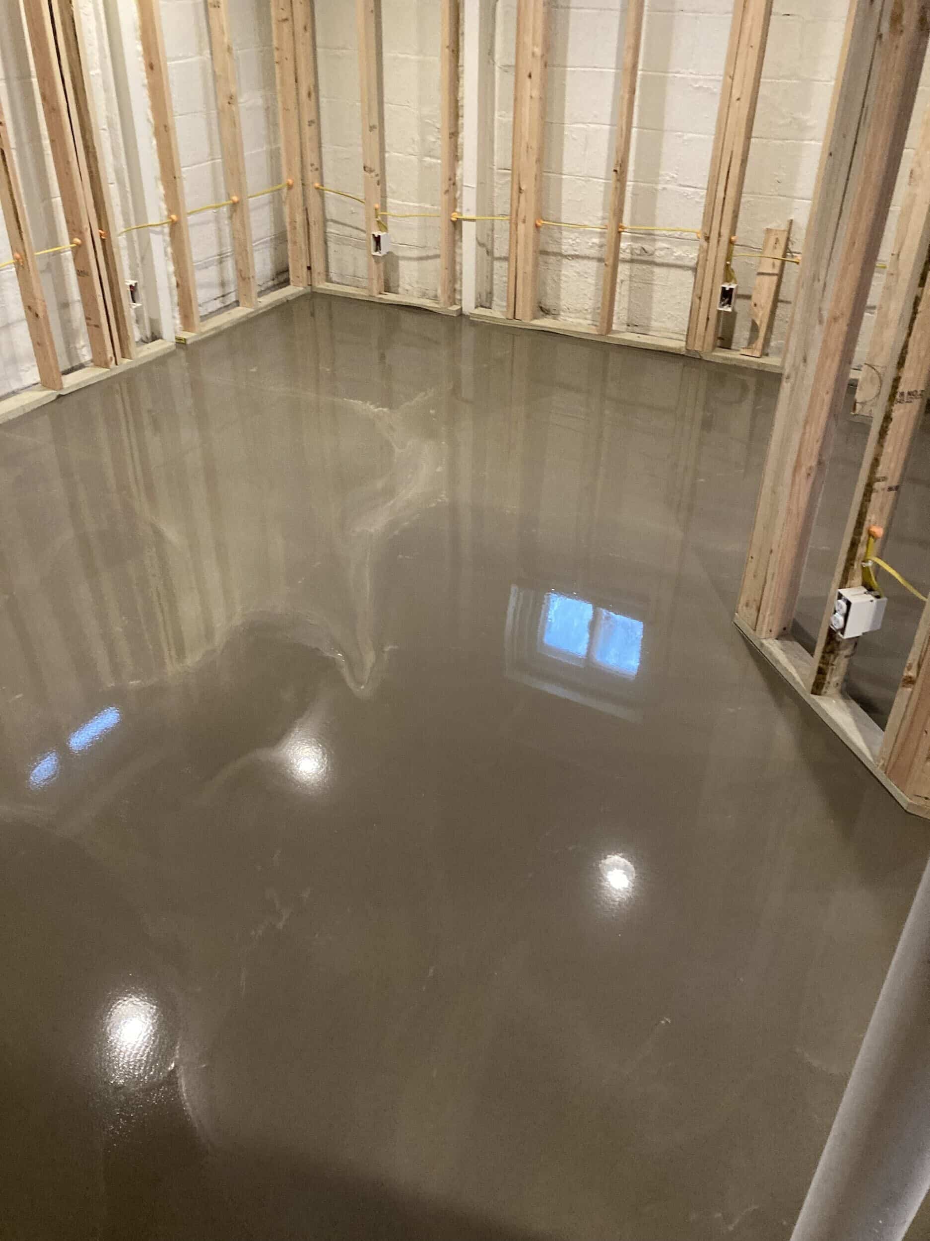 self leveler for the floors to make for an even surface to lay new hardwoods.