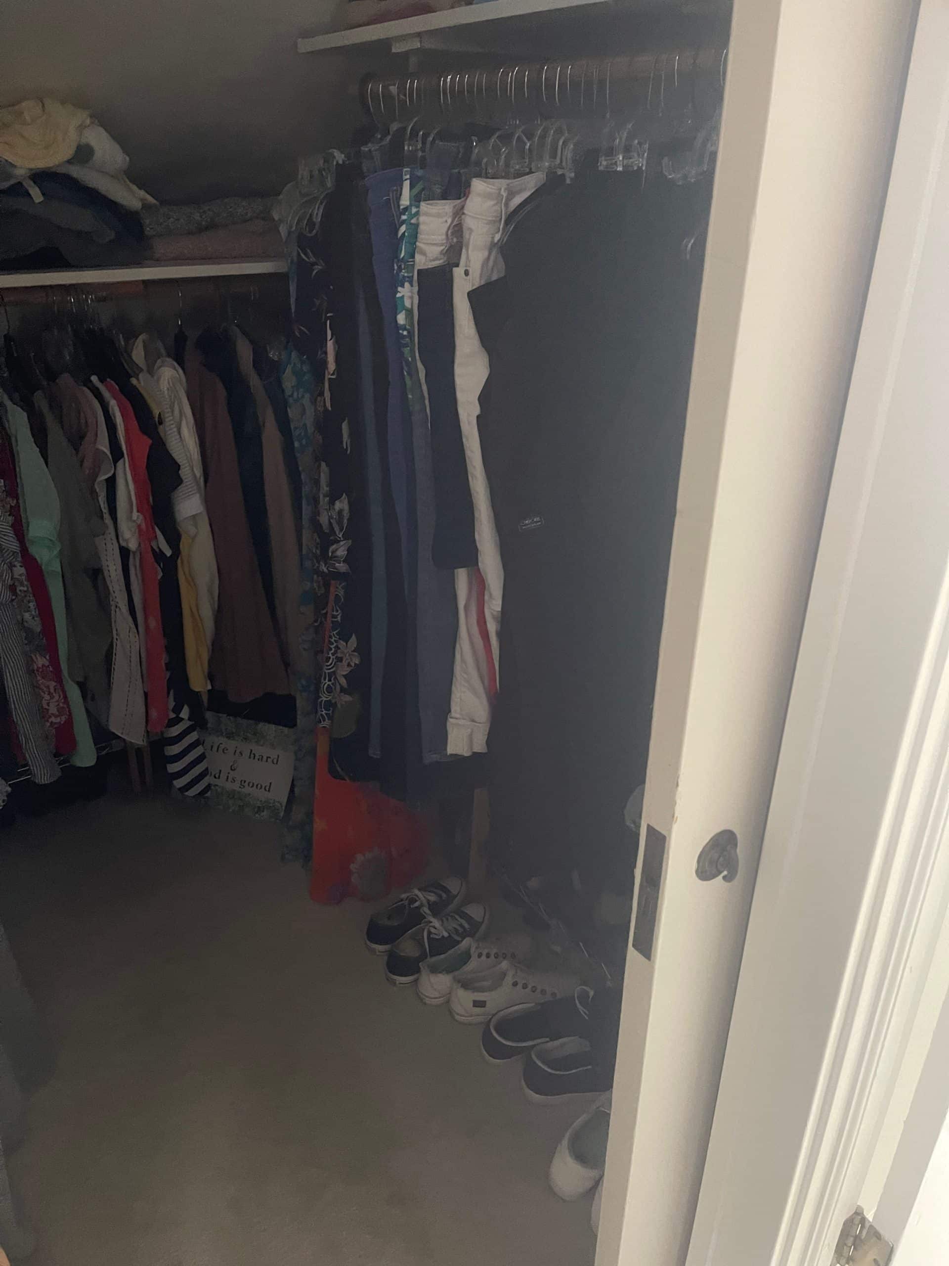 dated closet in kcmo waldo home remodel