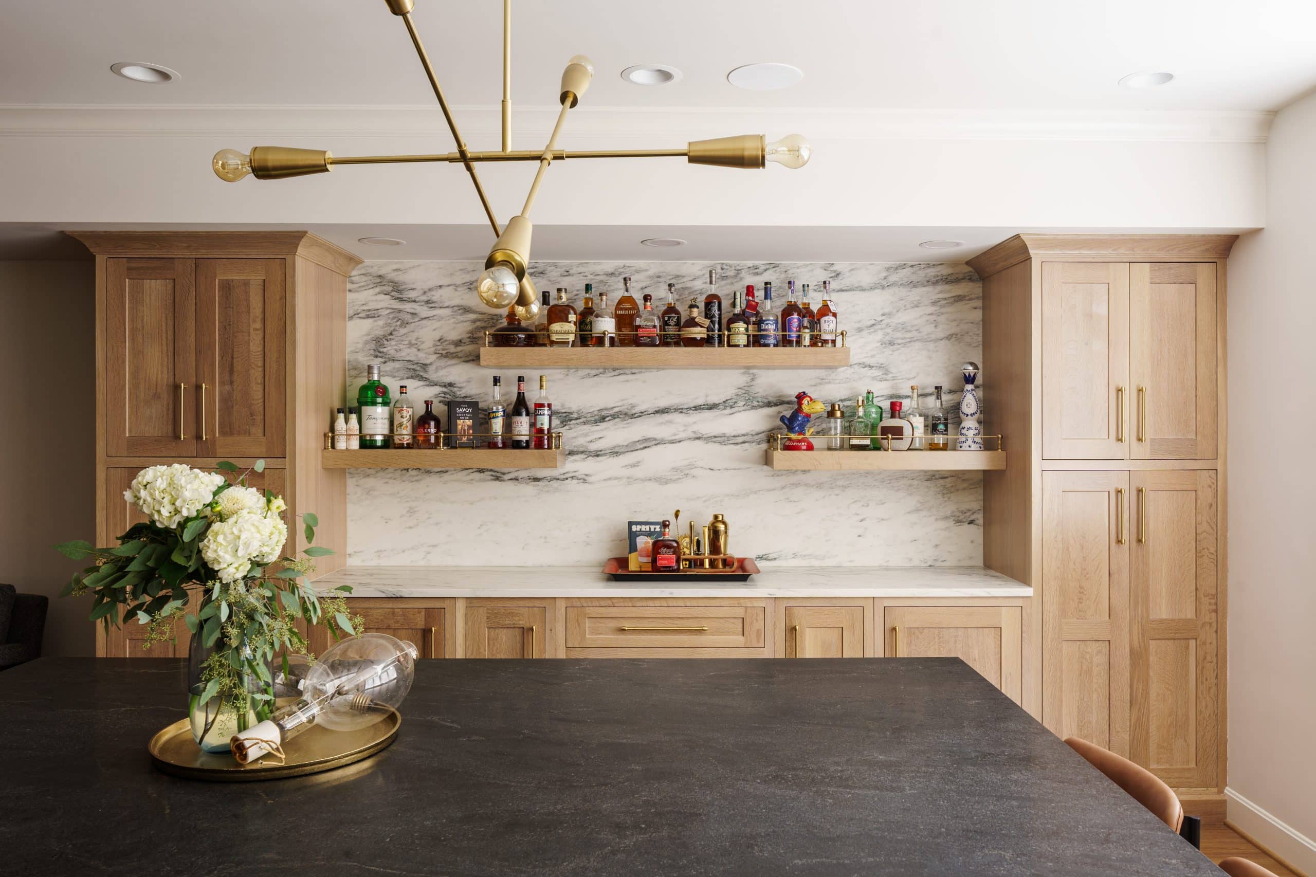 full height backsplash in kitchen remodel