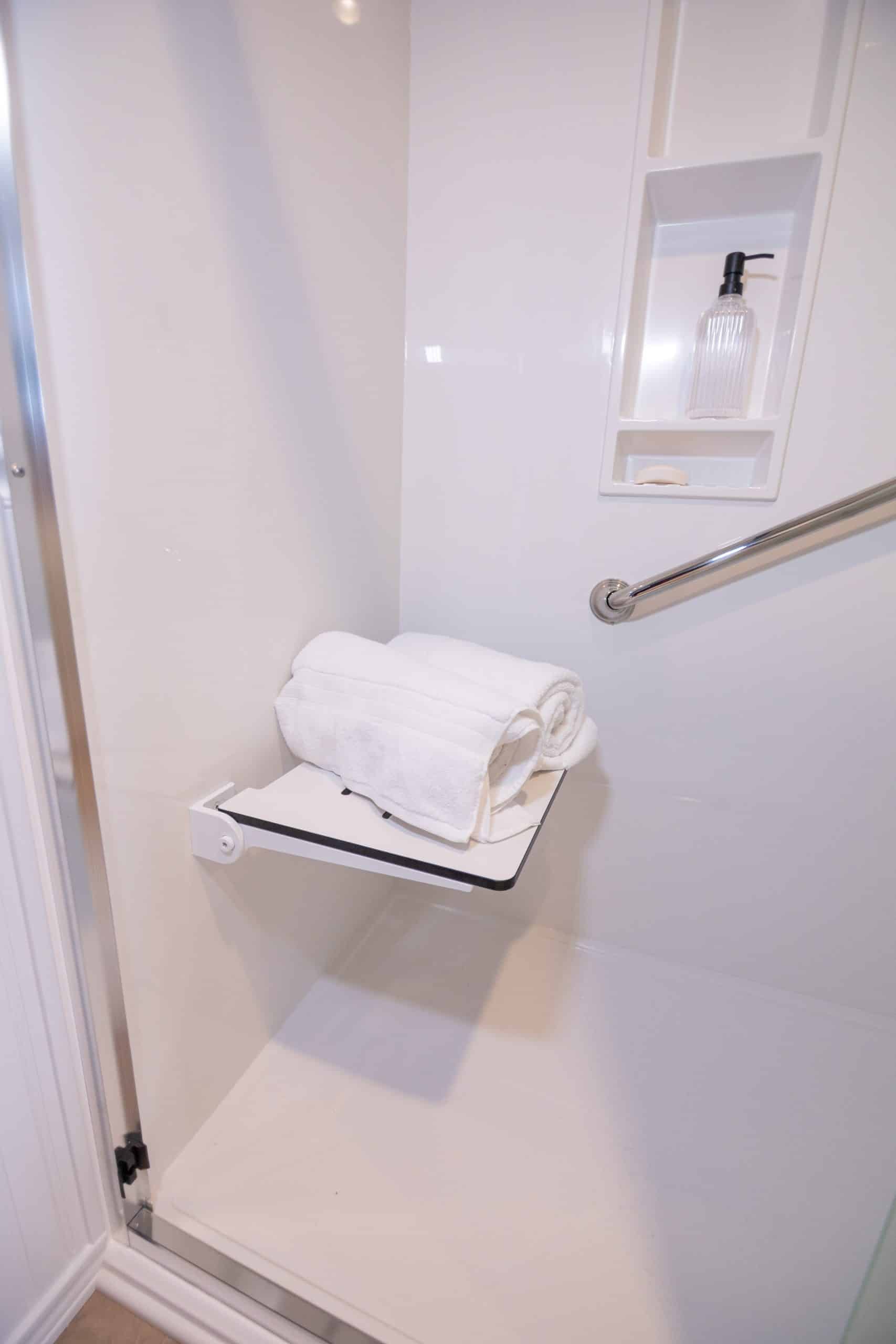 shower bench for aging in place accessibility