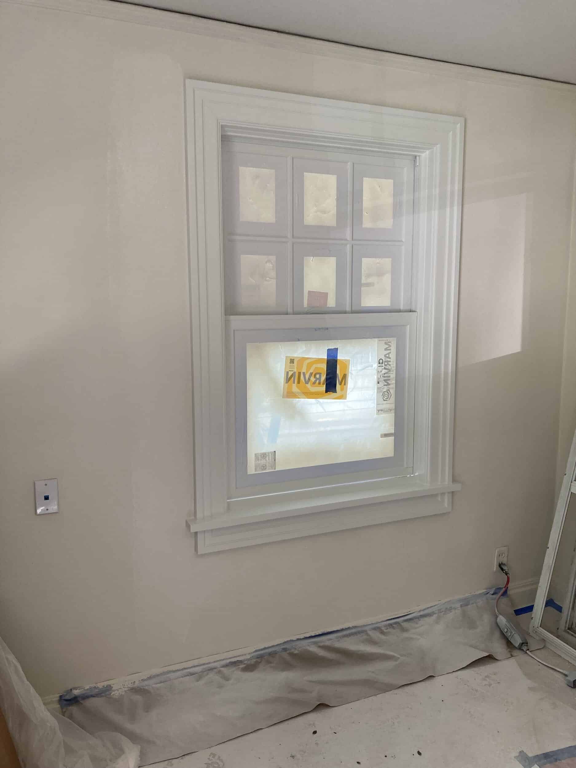 paint on trim paint on trim and around new window for seamless look