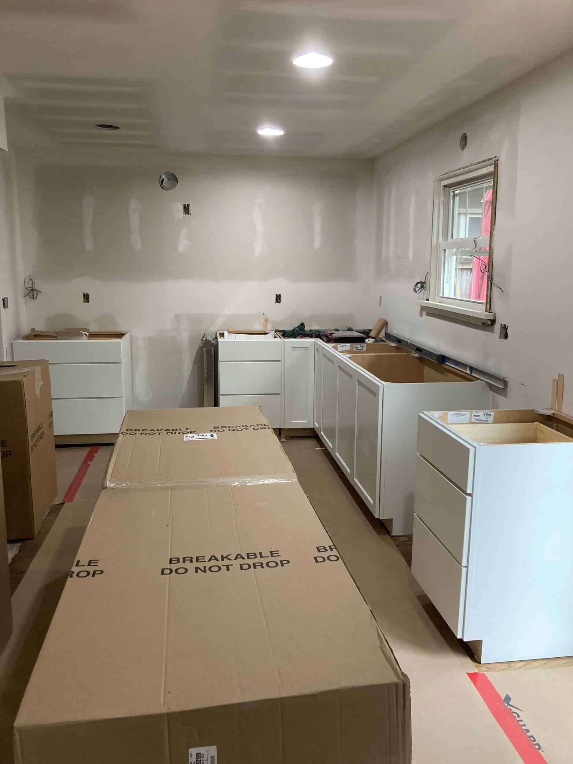 cabinets installed cabinets installed