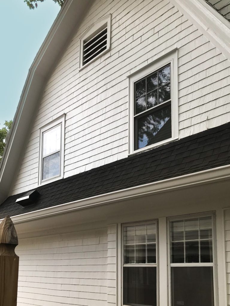 exterior home view with new windows