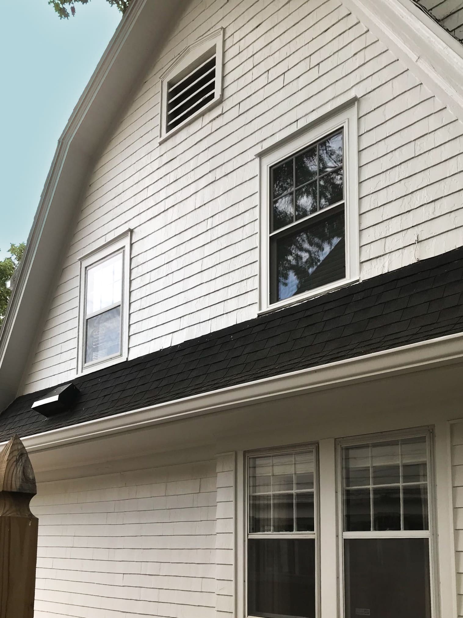 exterior home view with new windows exterior home view with new windows