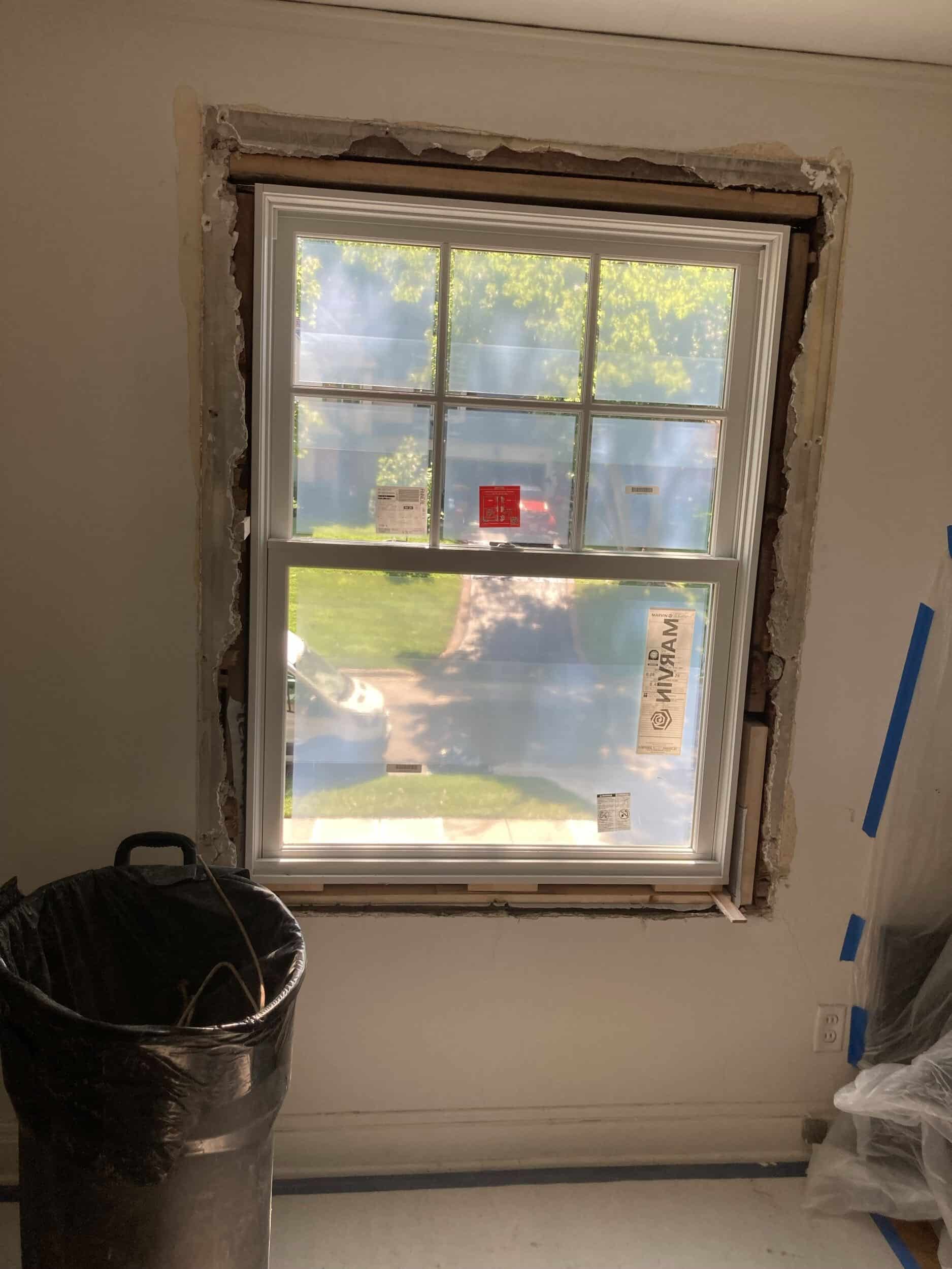 window being replaced by handyman team window being replaced by handyman team