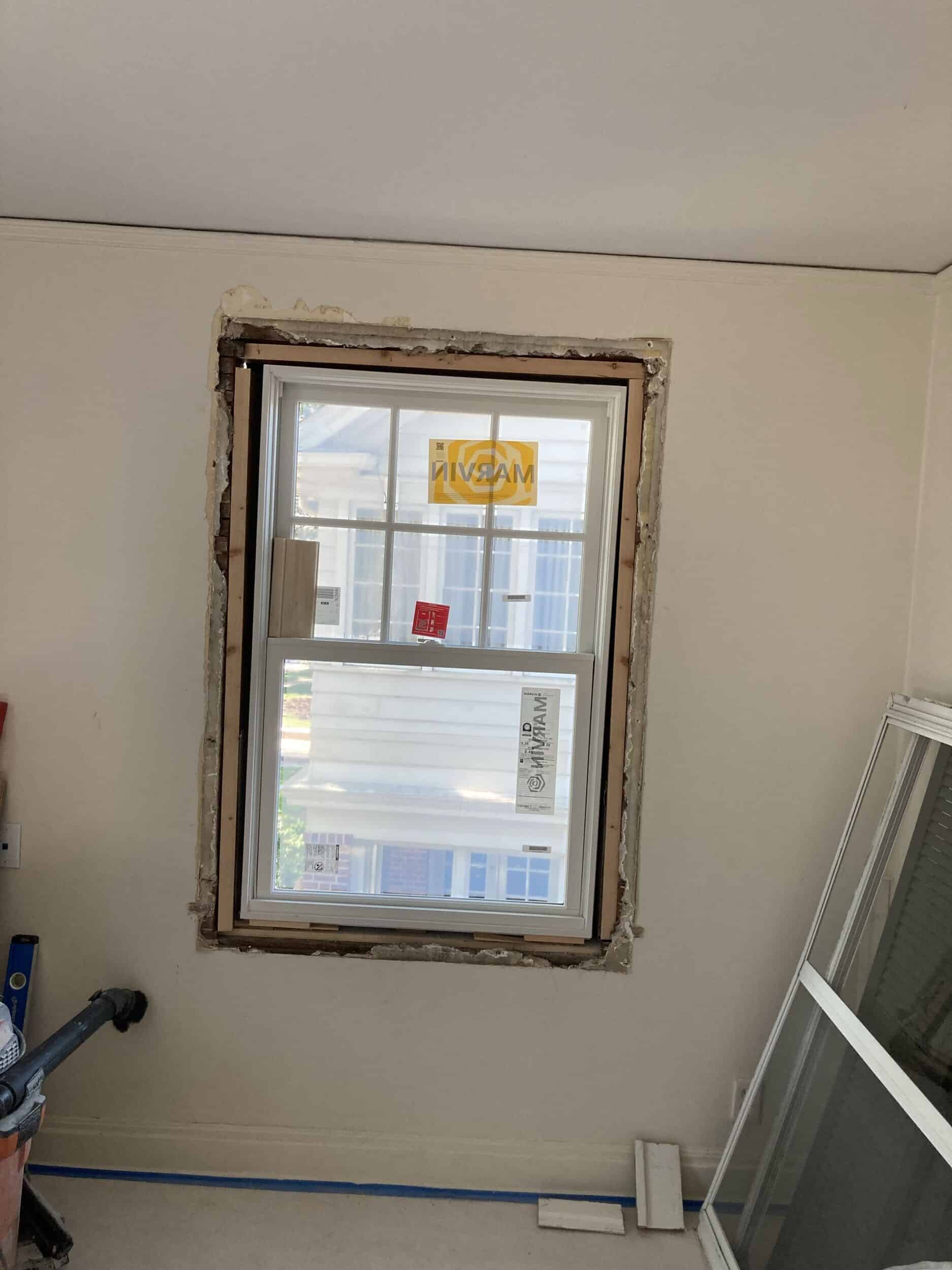 window being replaced by handyman team window being replaced by handyman team