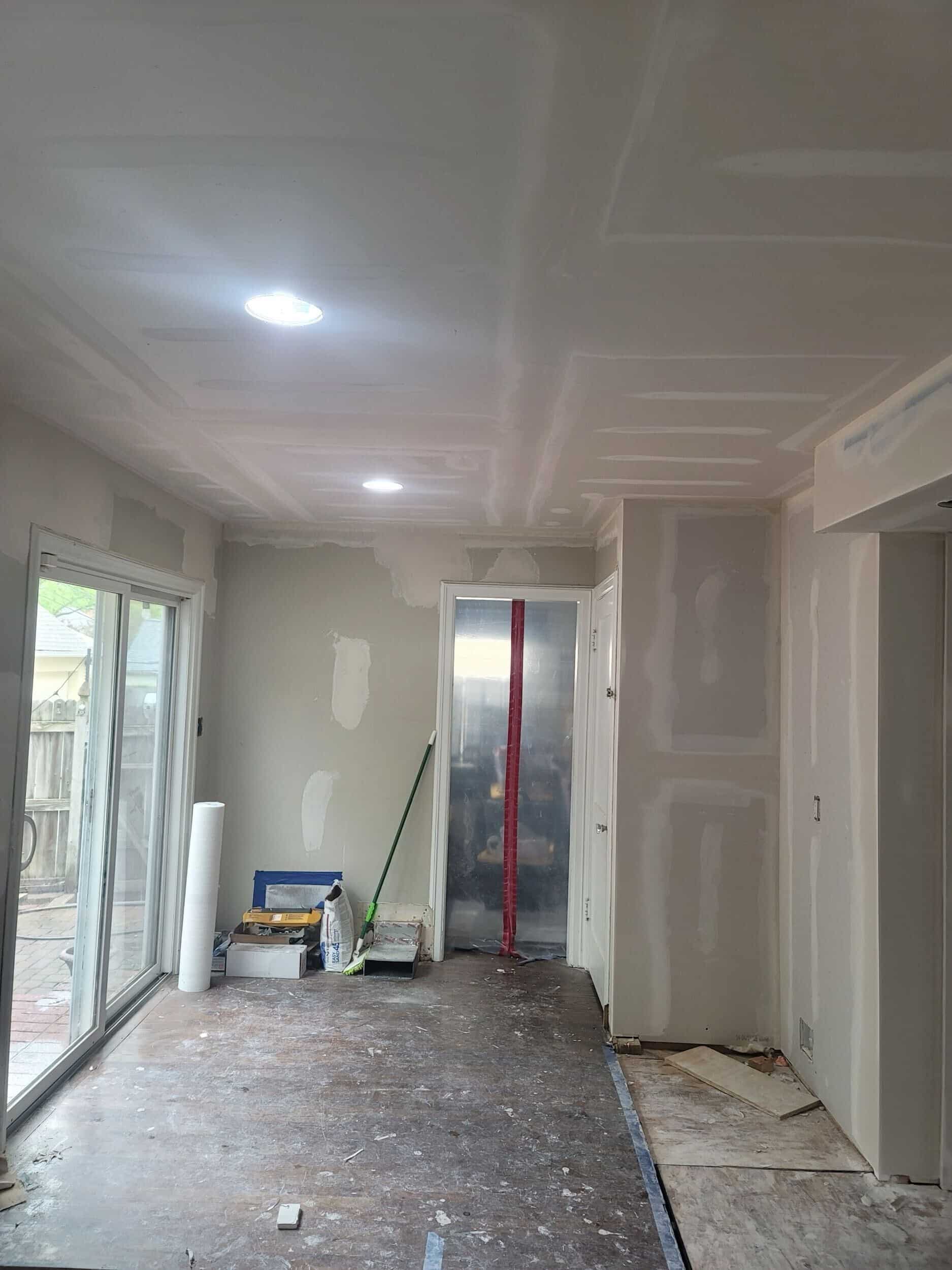 kitchen new drywall and open floor plan kitchen new drywall and open floor plan