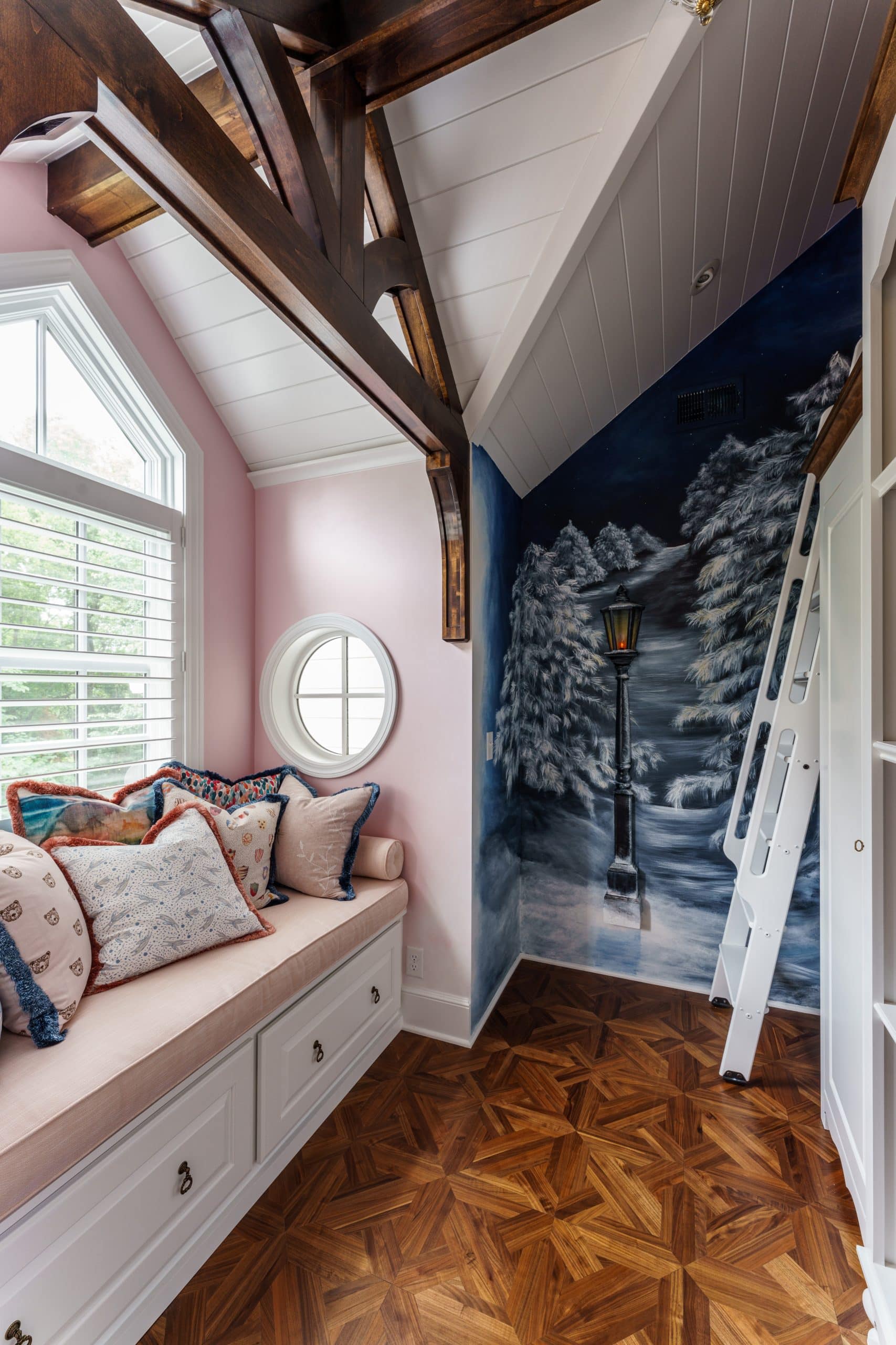 custom narnia inspired wardrobe kids play area