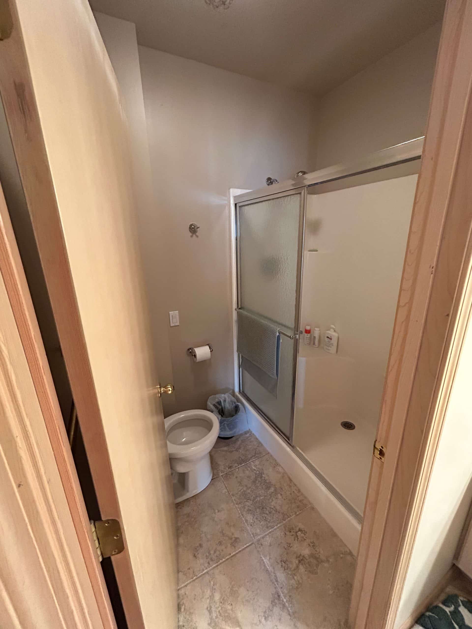 primary bathroom before the remodel