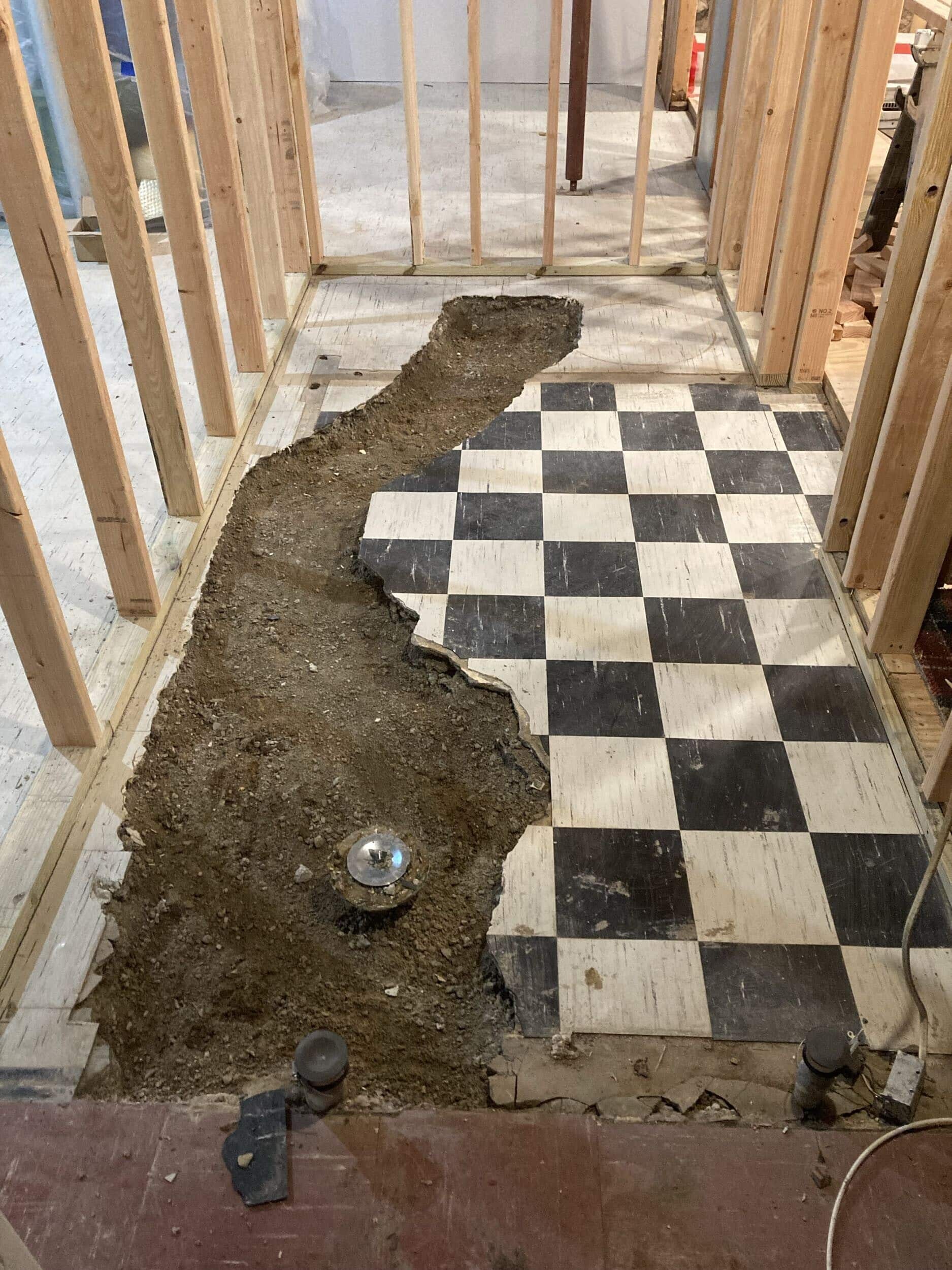 floor work to move drain for toilet floor work to move drain for toilet