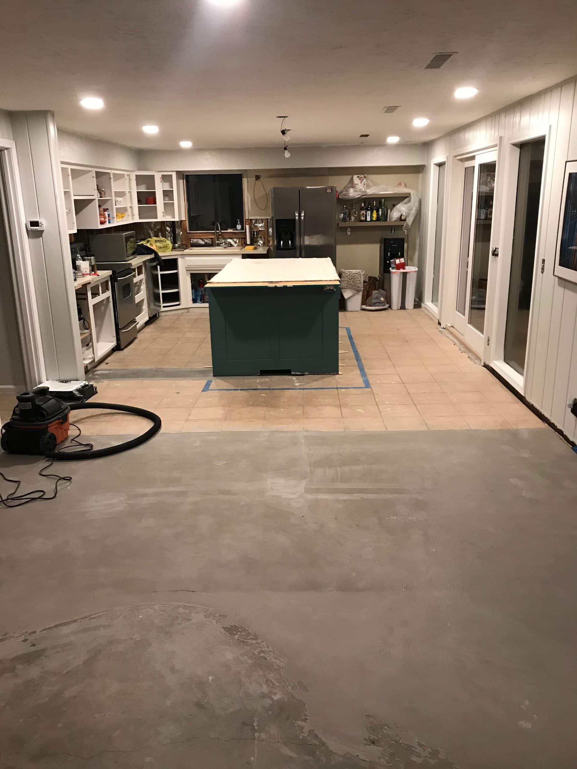 level floors prepped
