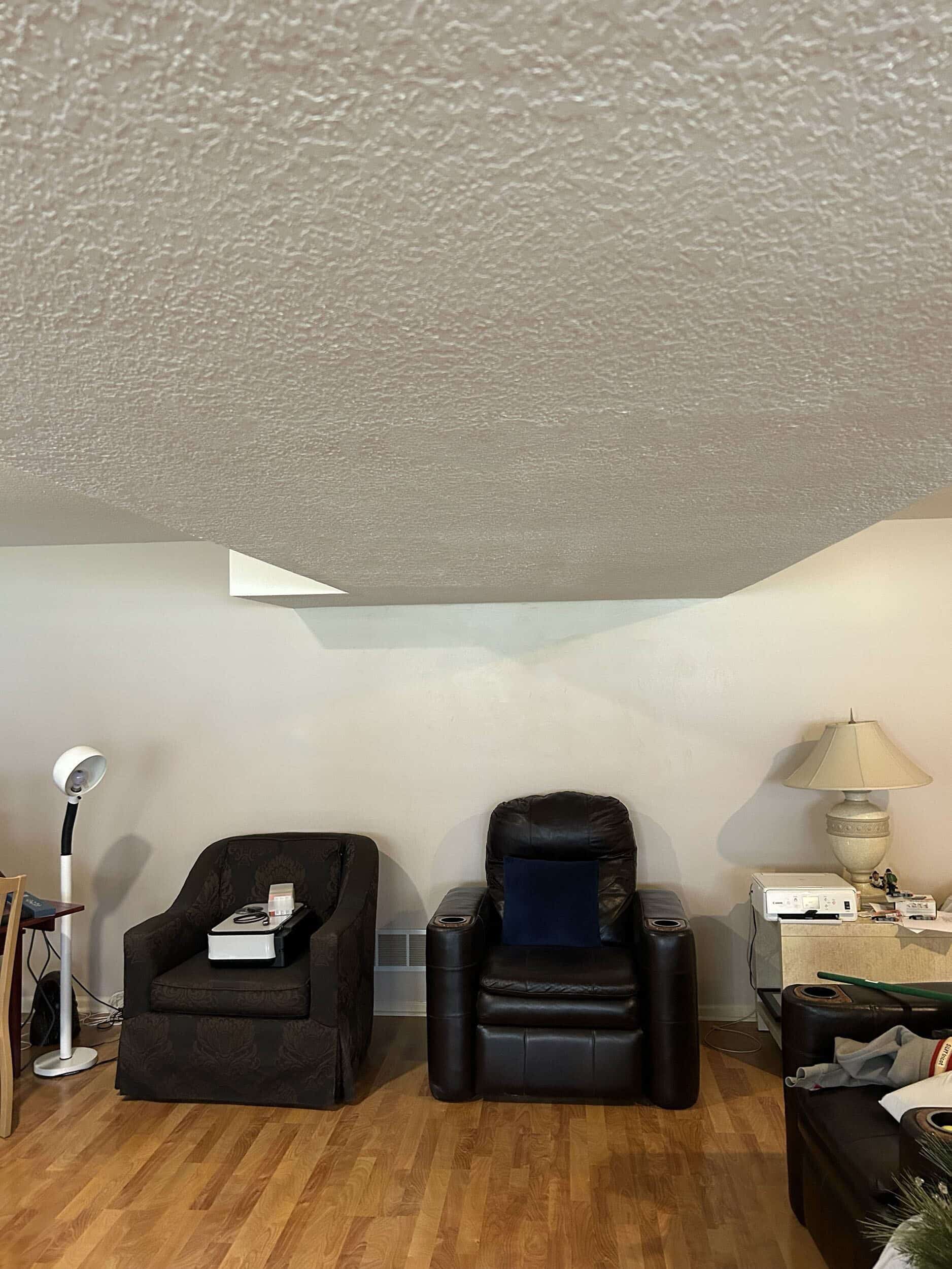 drywall ceiling repair final results