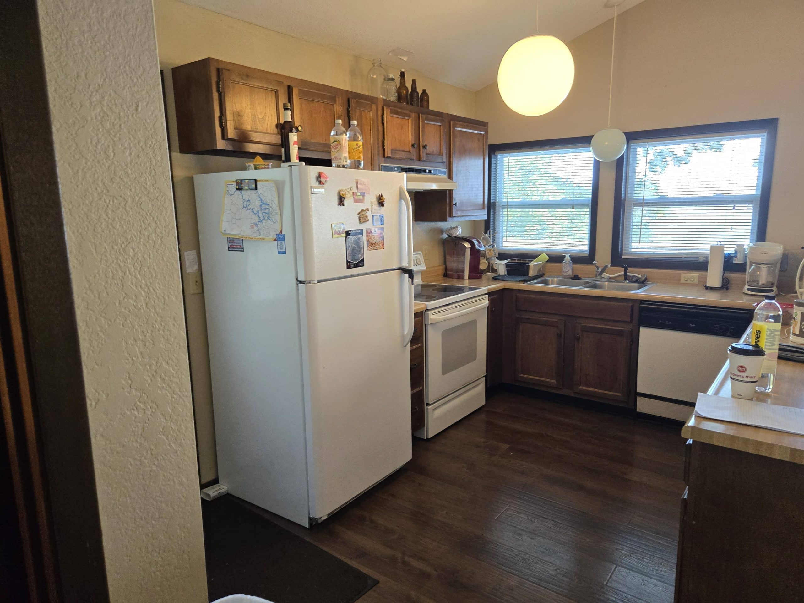 kitchen in lake of the ozarks home before the remodeling project